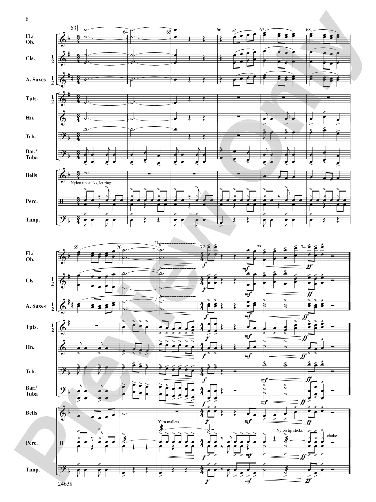 Triumphant Journey: Concert Band Conductor Score & Parts