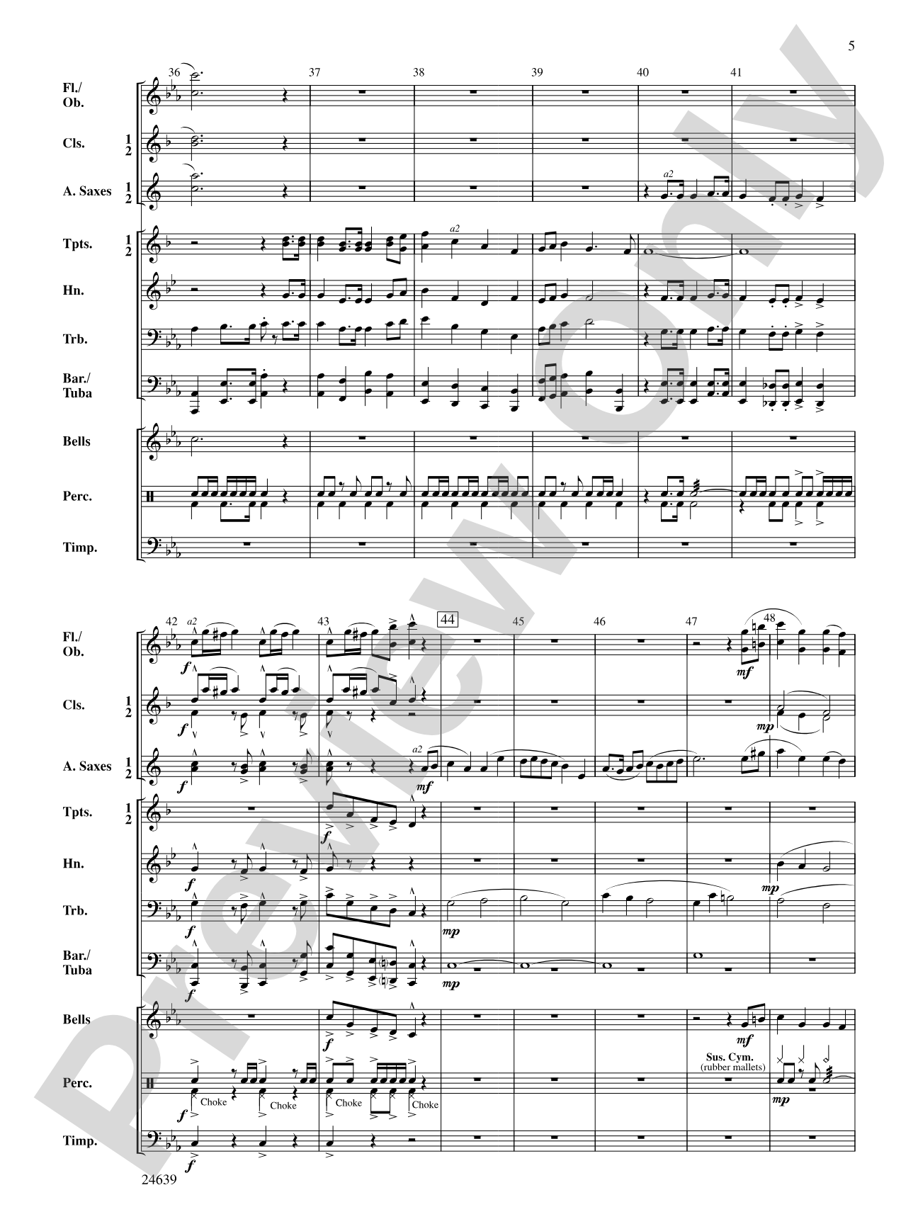 Redlands March: Concert Band Conductor Score & Parts