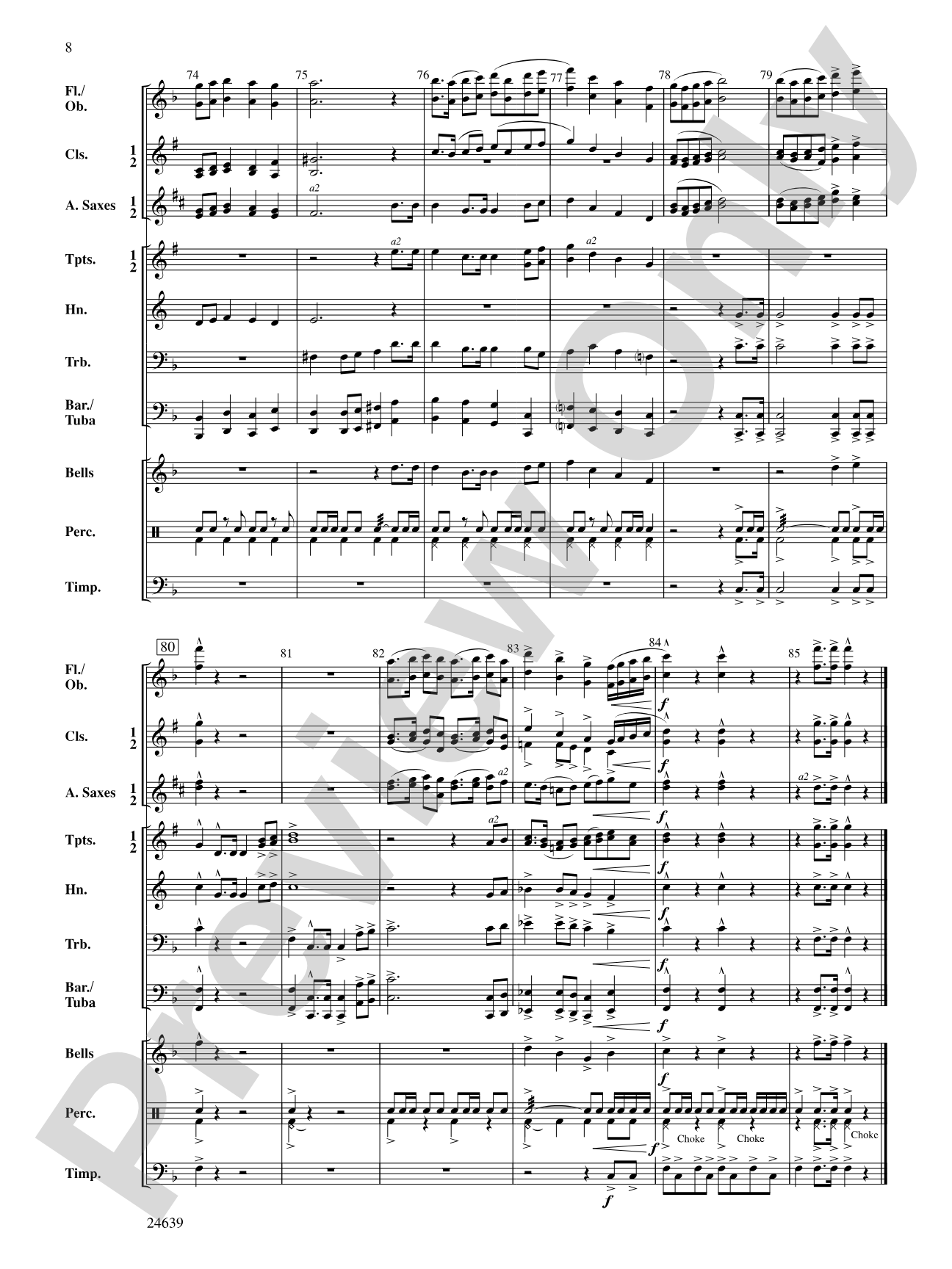 Redlands March: Concert Band Conductor Score & Parts