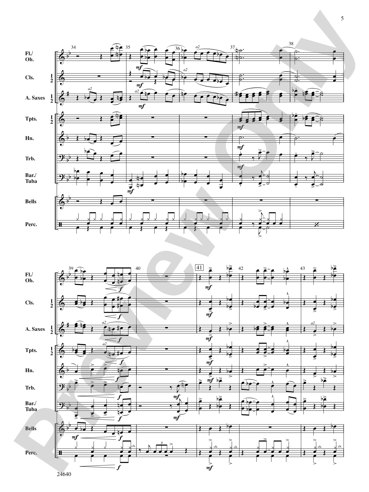 River City Blues: Concert Band Conductor Score & Parts
