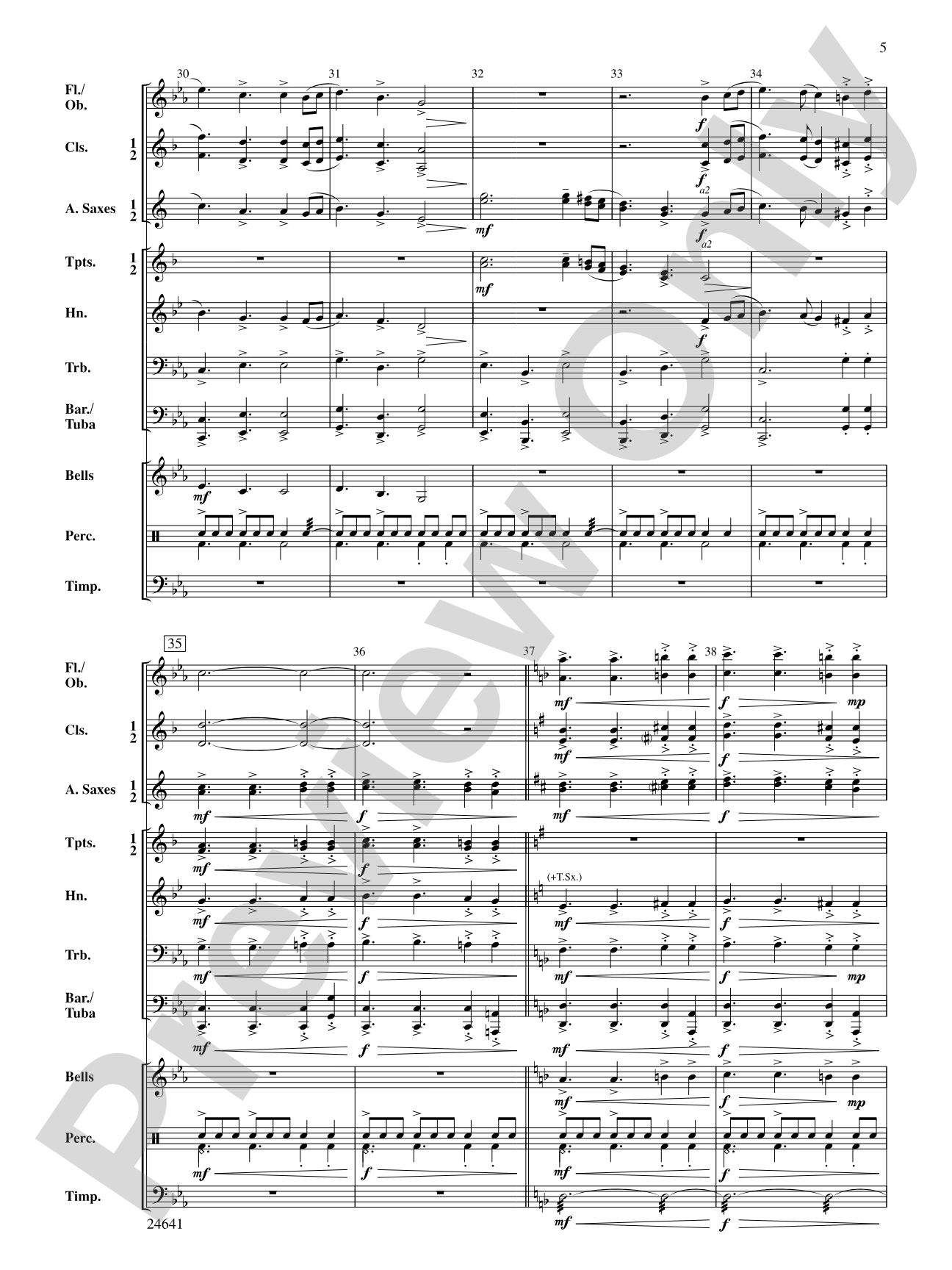 We Five Kings: Concert Band Conductor Score & Parts