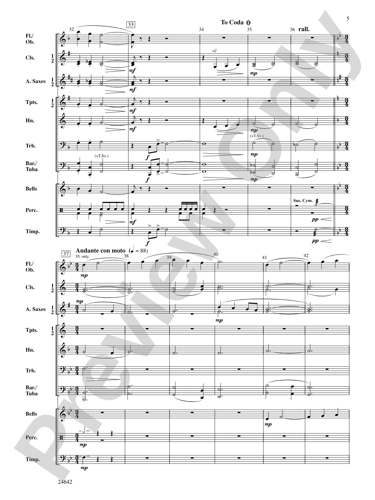 Muskoka Landing: Concert Band Conductor Score & Parts