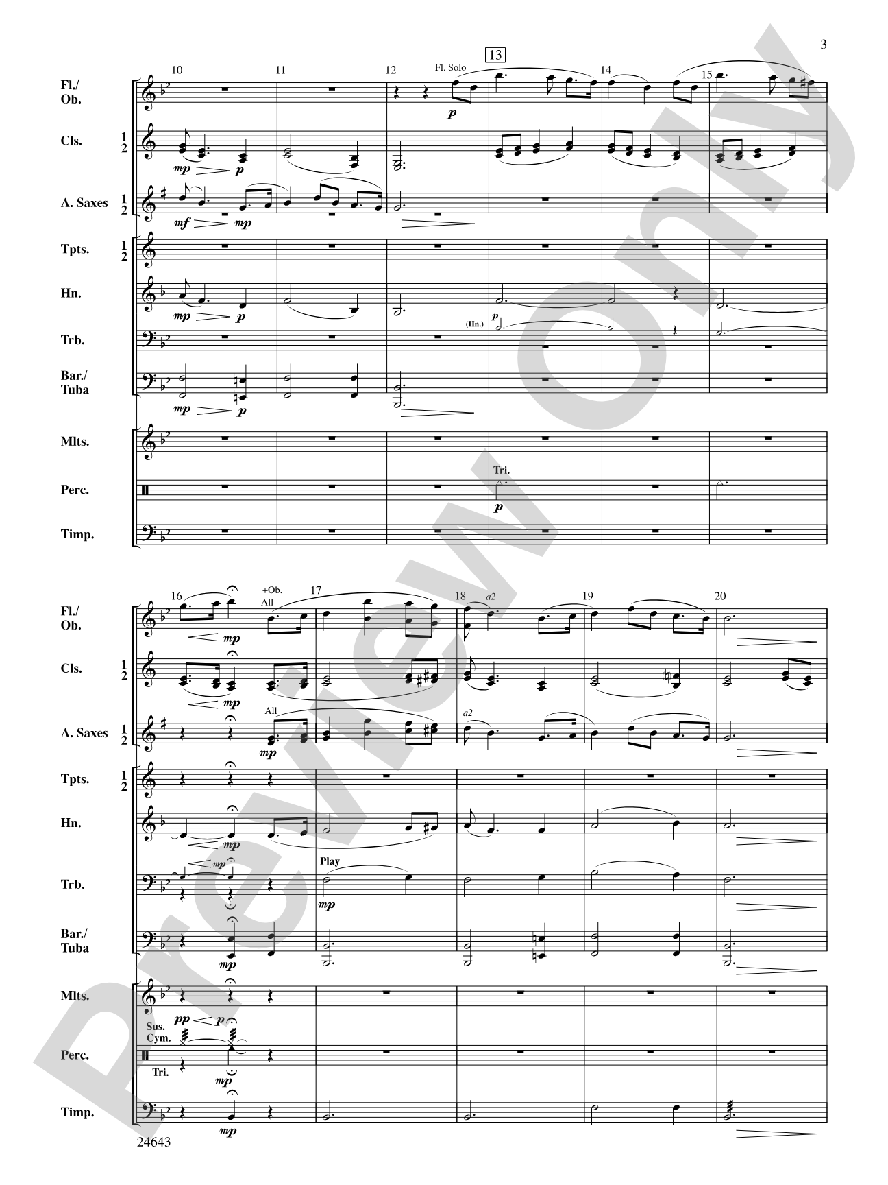 The Last Rose of Summer: Concert Band Conductor Score & Parts