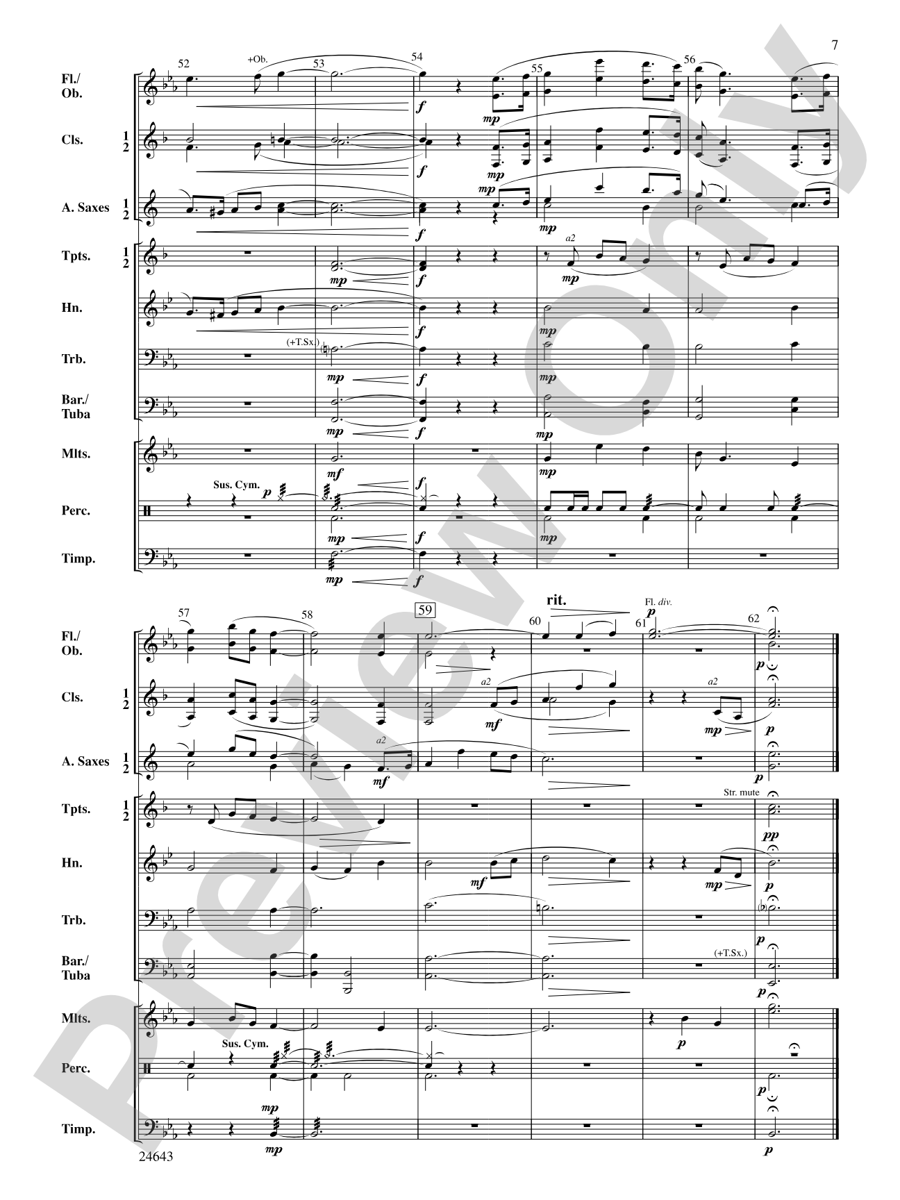 The Last Rose of Summer: Concert Band Conductor Score & Parts