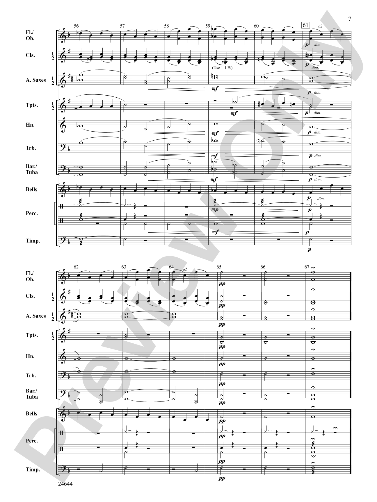 Romeo and Juliet, Themes from: Concert Band Conductor Score & Parts