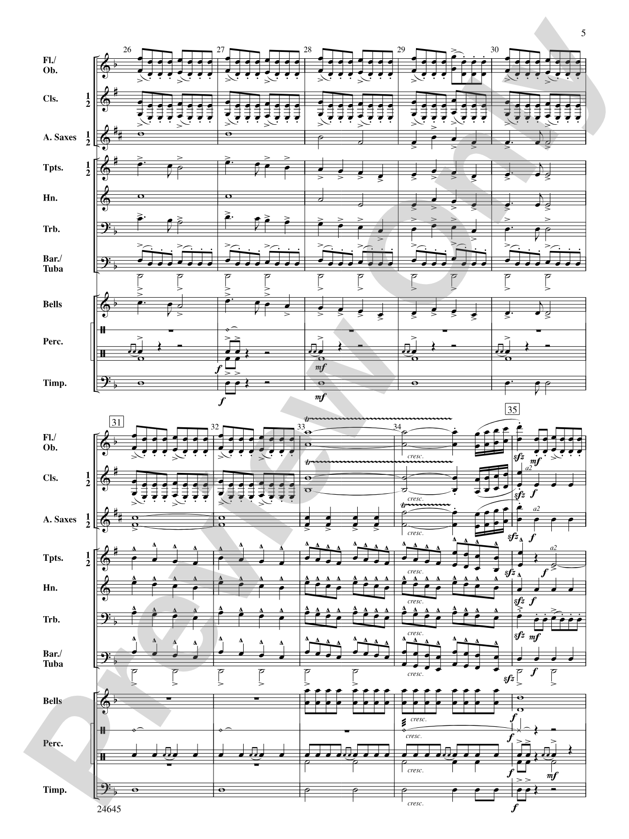 Bounty Hunter (from Advent Rising): Concert Band Conductor Score & Parts