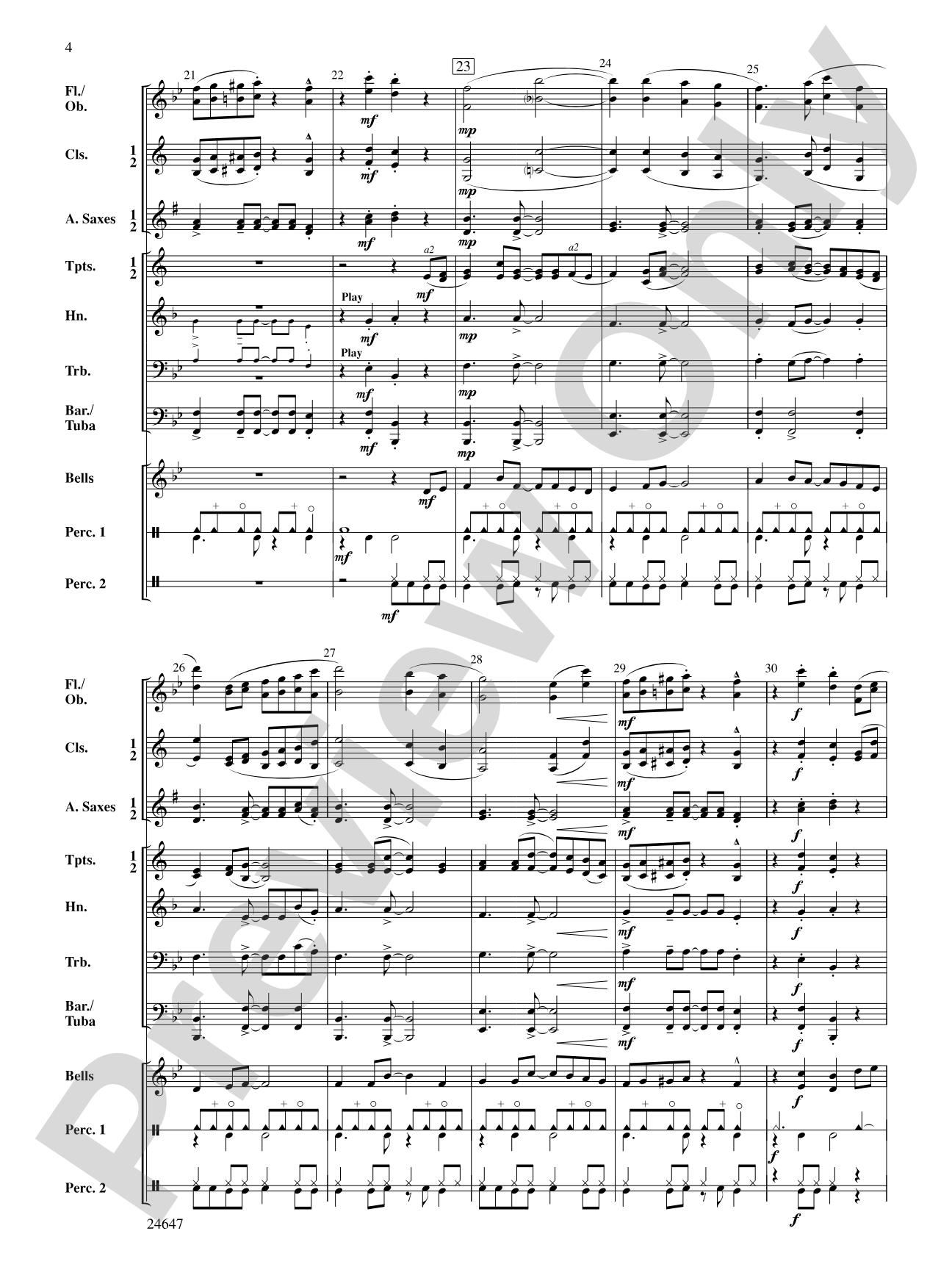 The Bermuda Triangle: Concert Band Conductor Score & Parts