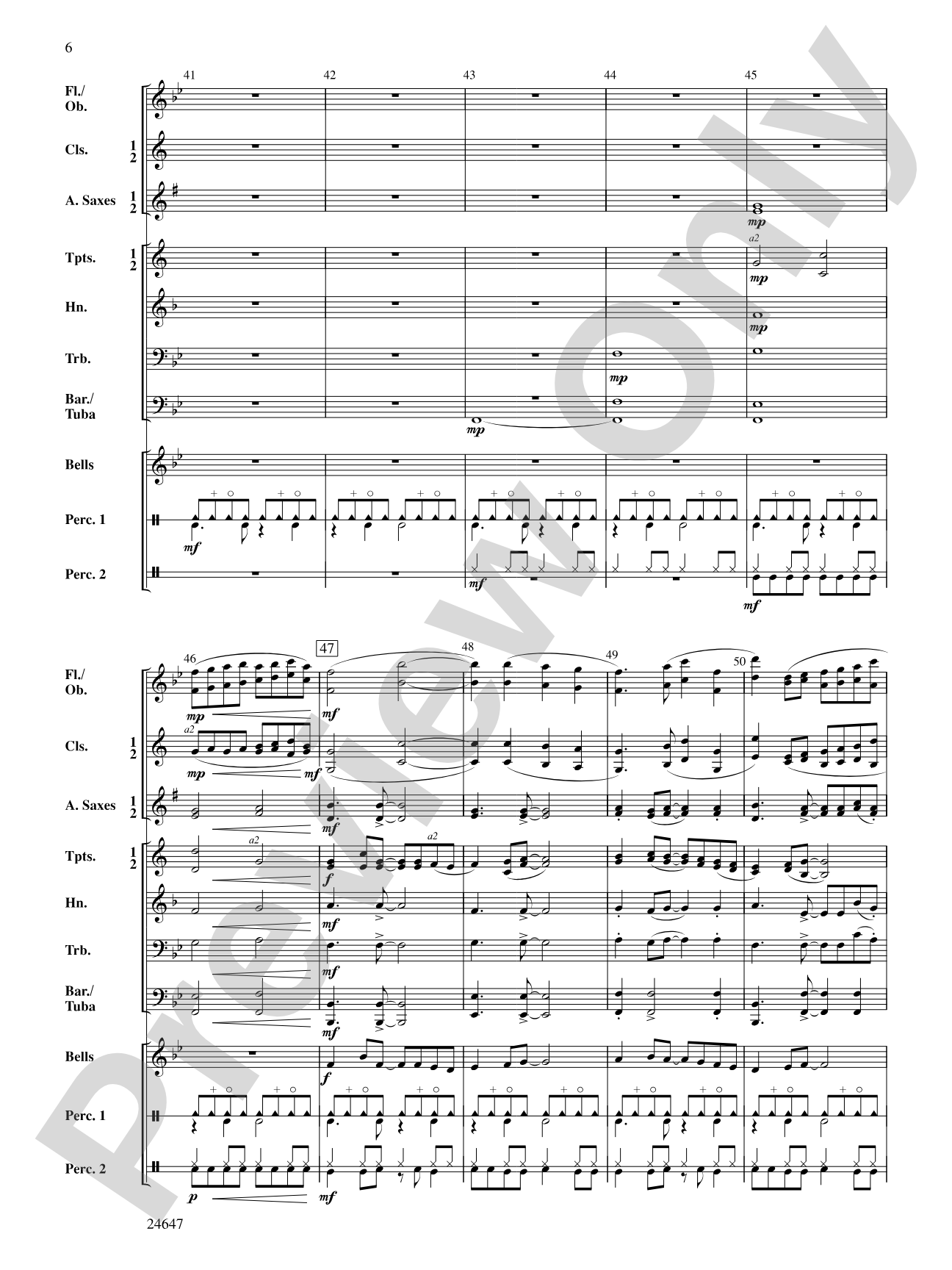 The Bermuda Triangle: Concert Band Conductor Score & Parts