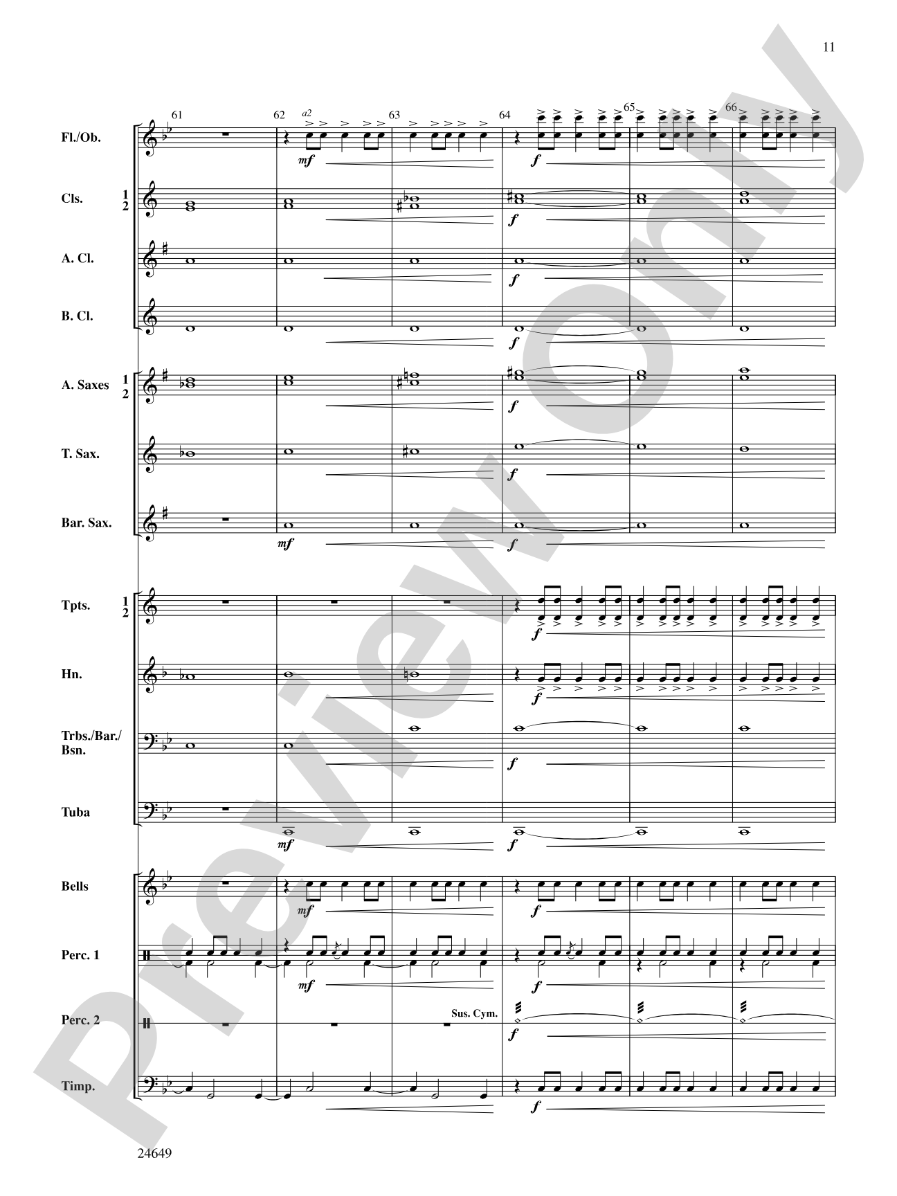 Crusade: Concert Band Conductor Score & Parts