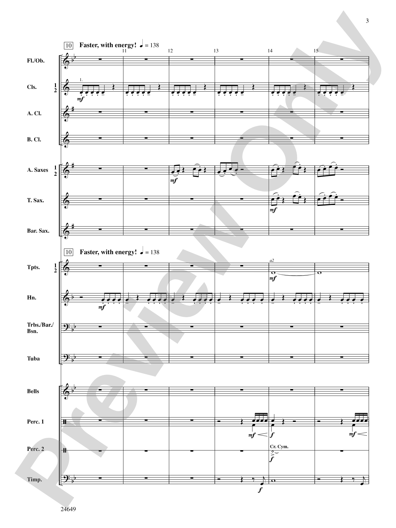 Crusade: Concert Band Conductor Score & Parts
