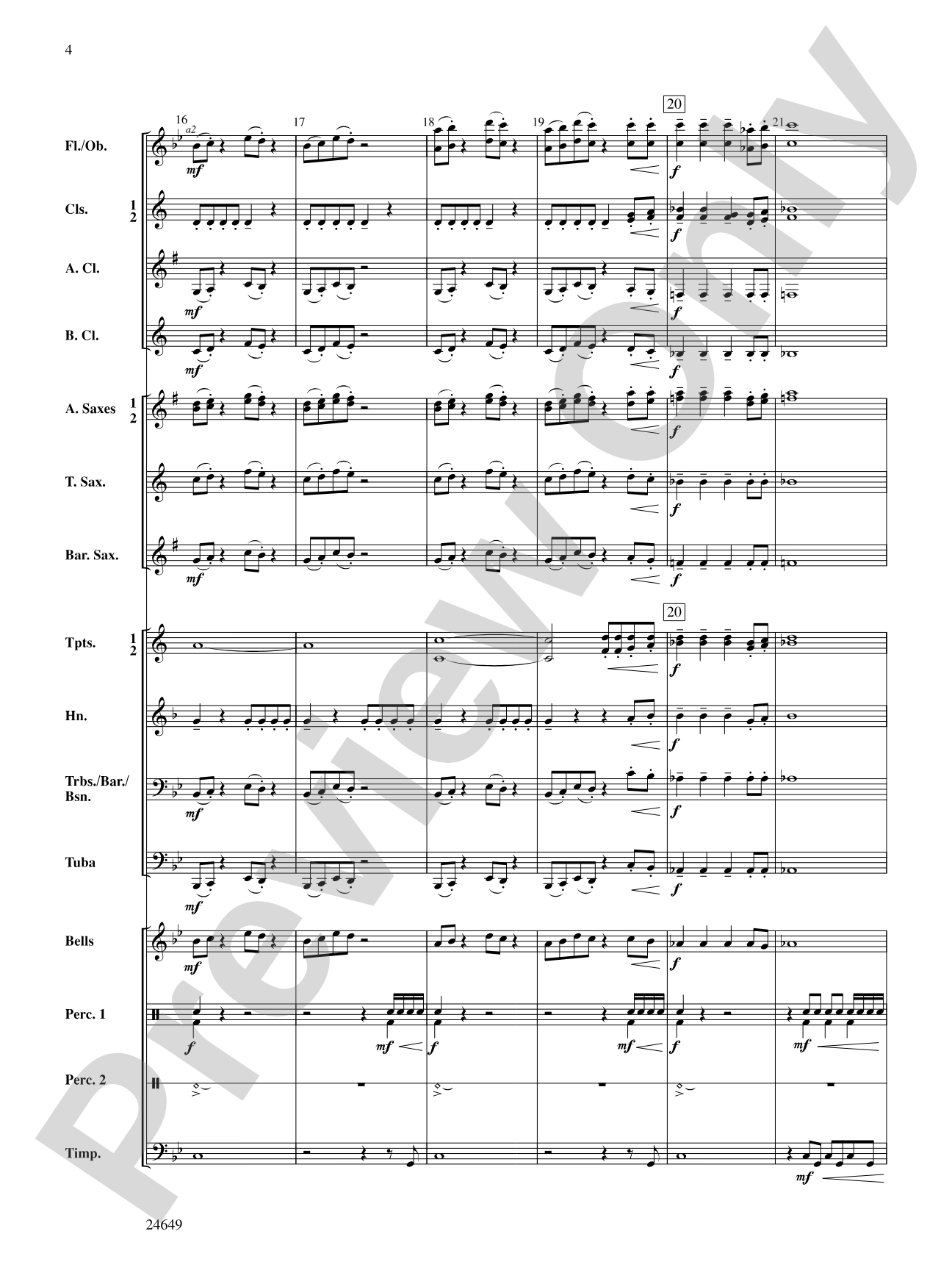 Crusade: Concert Band Conductor Score & Parts