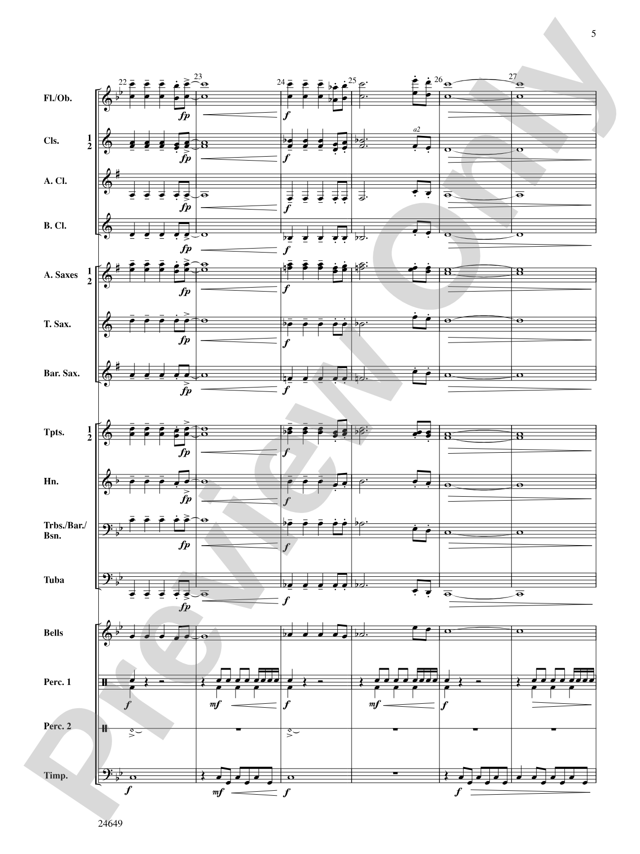 Crusade: Concert Band Conductor Score & Parts