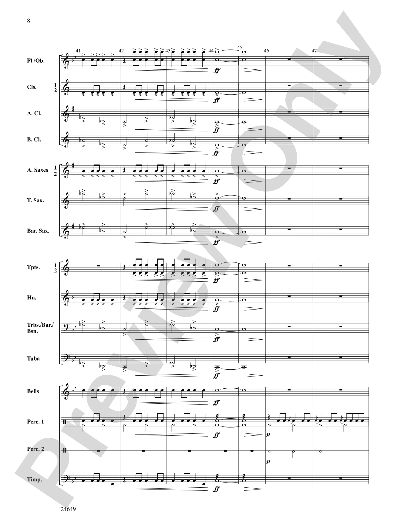 Crusade: Concert Band Conductor Score & Parts