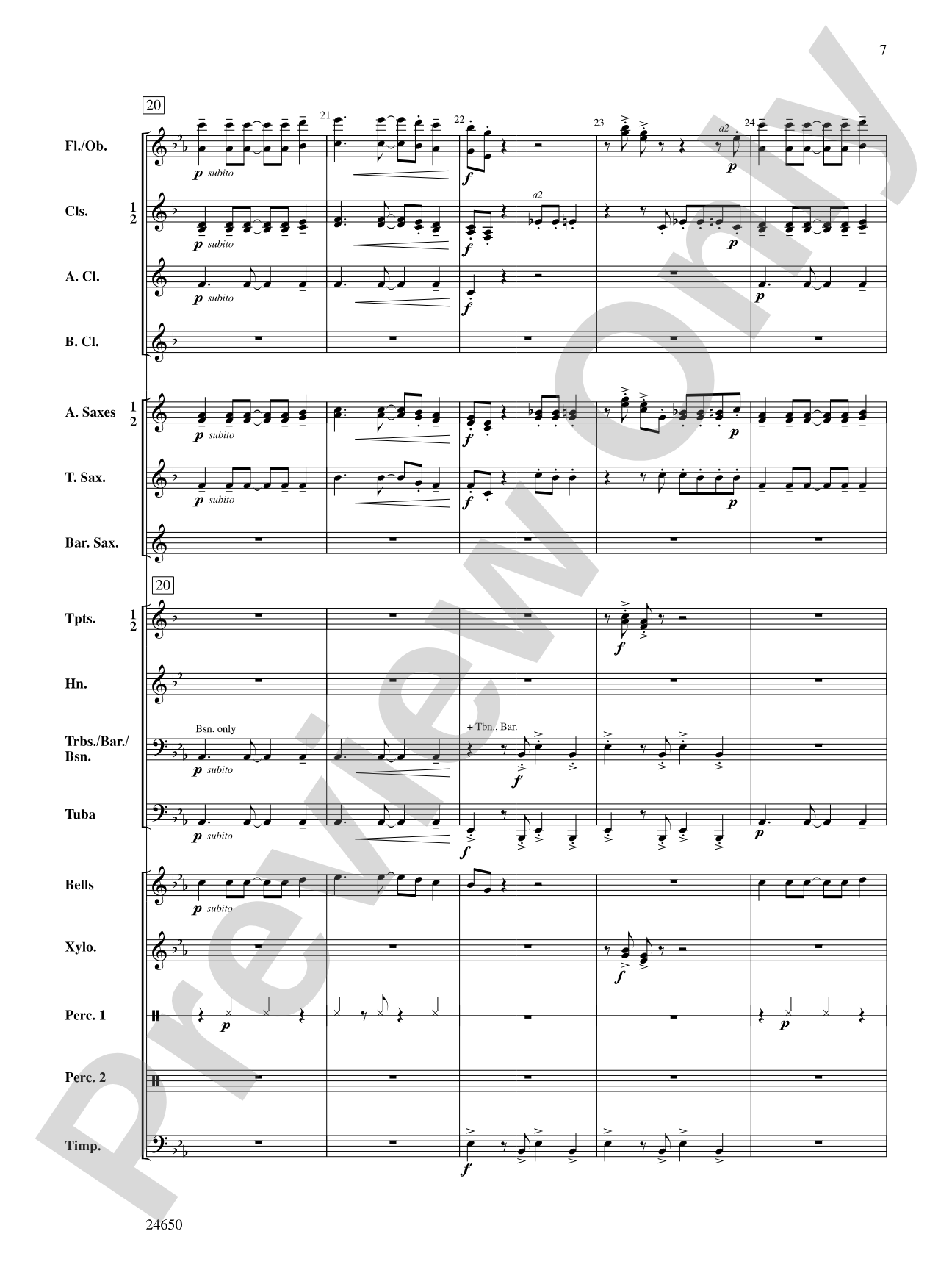 Salsa and Chips: Concert Band Conductor Score & Parts