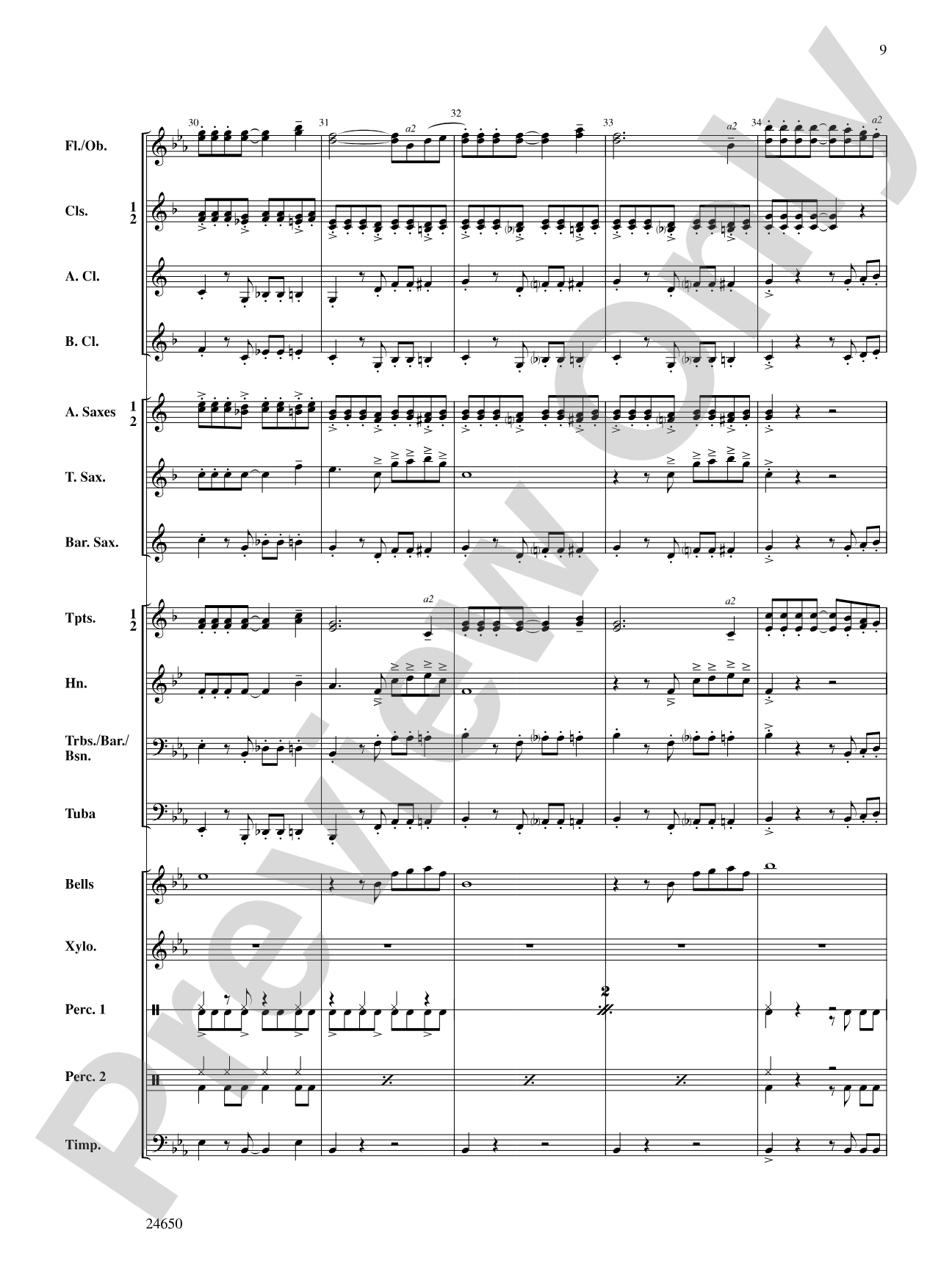 Salsa and Chips: Concert Band Conductor Score & Parts
