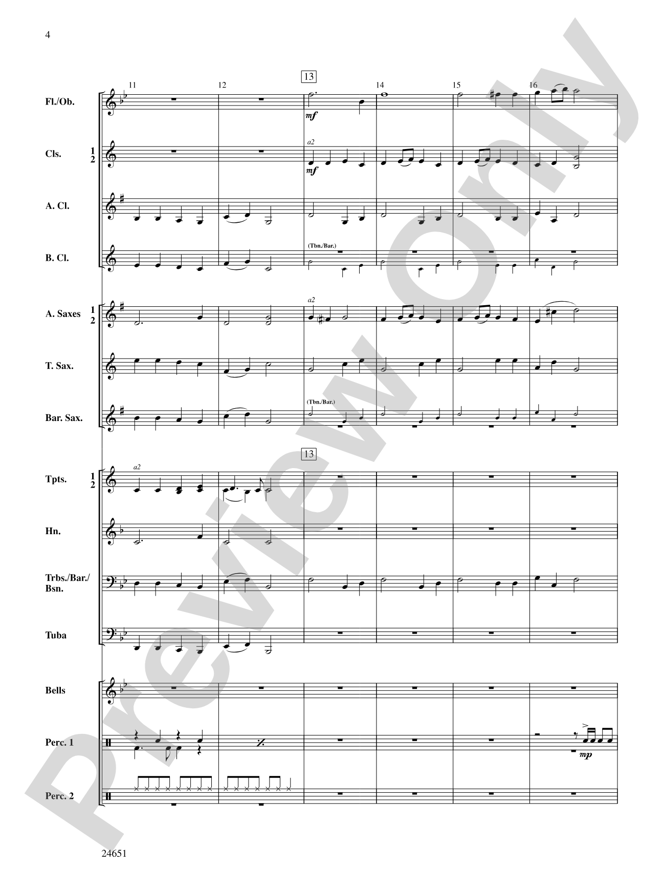 Joyful Rock: Concert Band Conductor Score & Parts