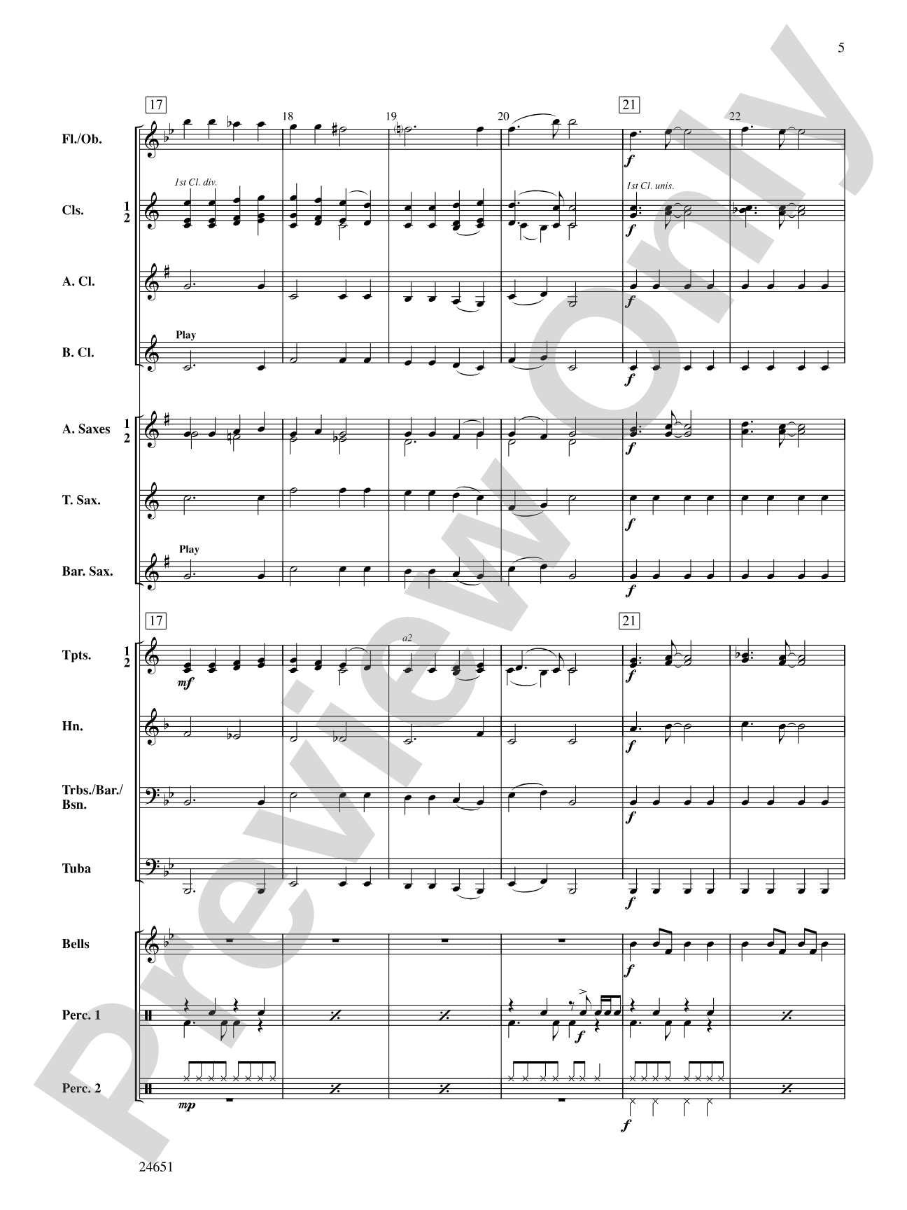 Joyful Rock: Concert Band Conductor Score & Parts
