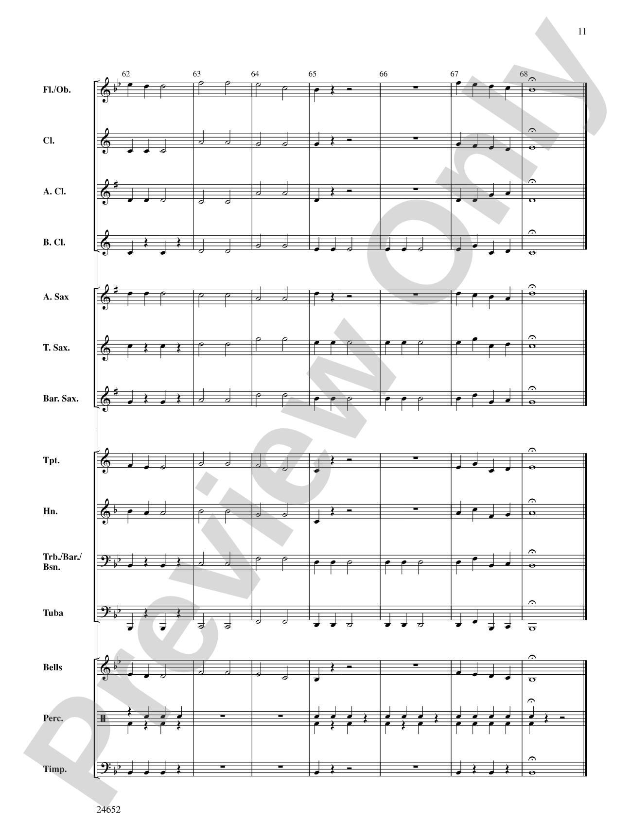 Winter Medley: Concert Band Conductor Score & Parts