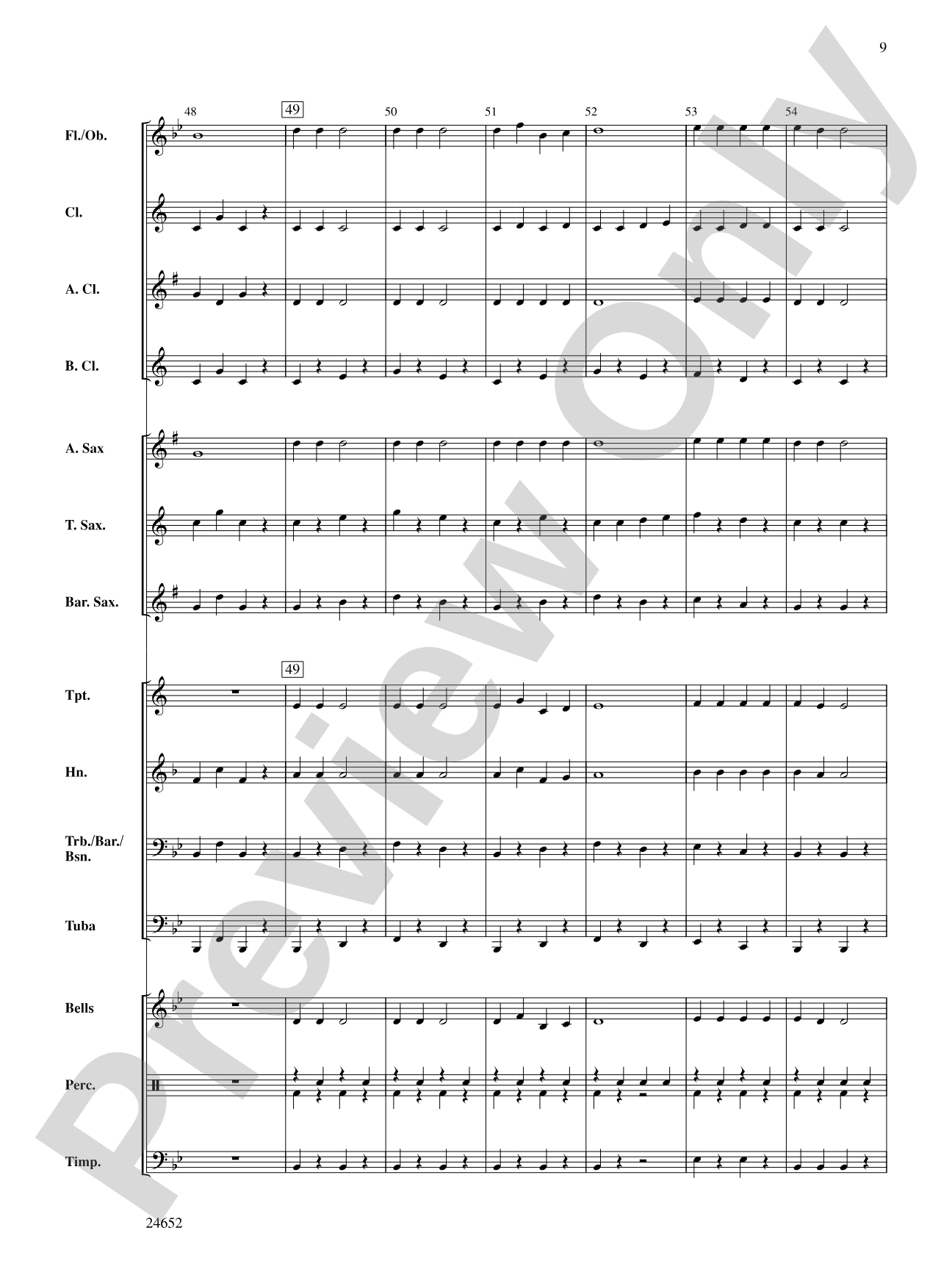 Winter Medley: Concert Band Conductor Score & Parts