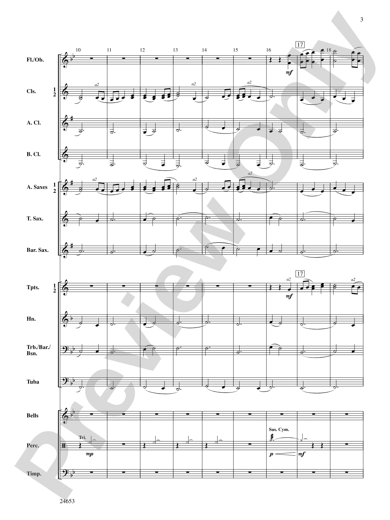 Lydian Lullaby: Concert Band Conductor Score & Parts
