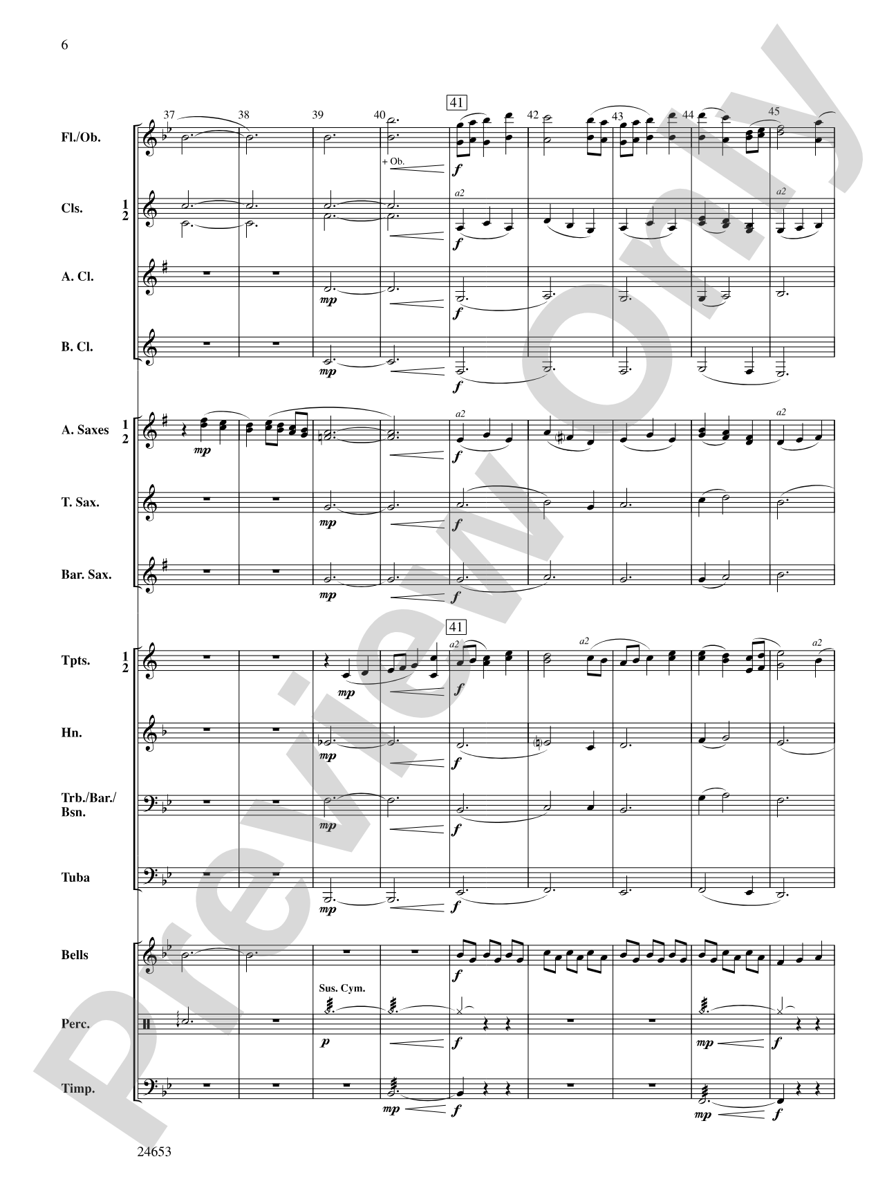 Lydian Lullaby: Concert Band Conductor Score & Parts