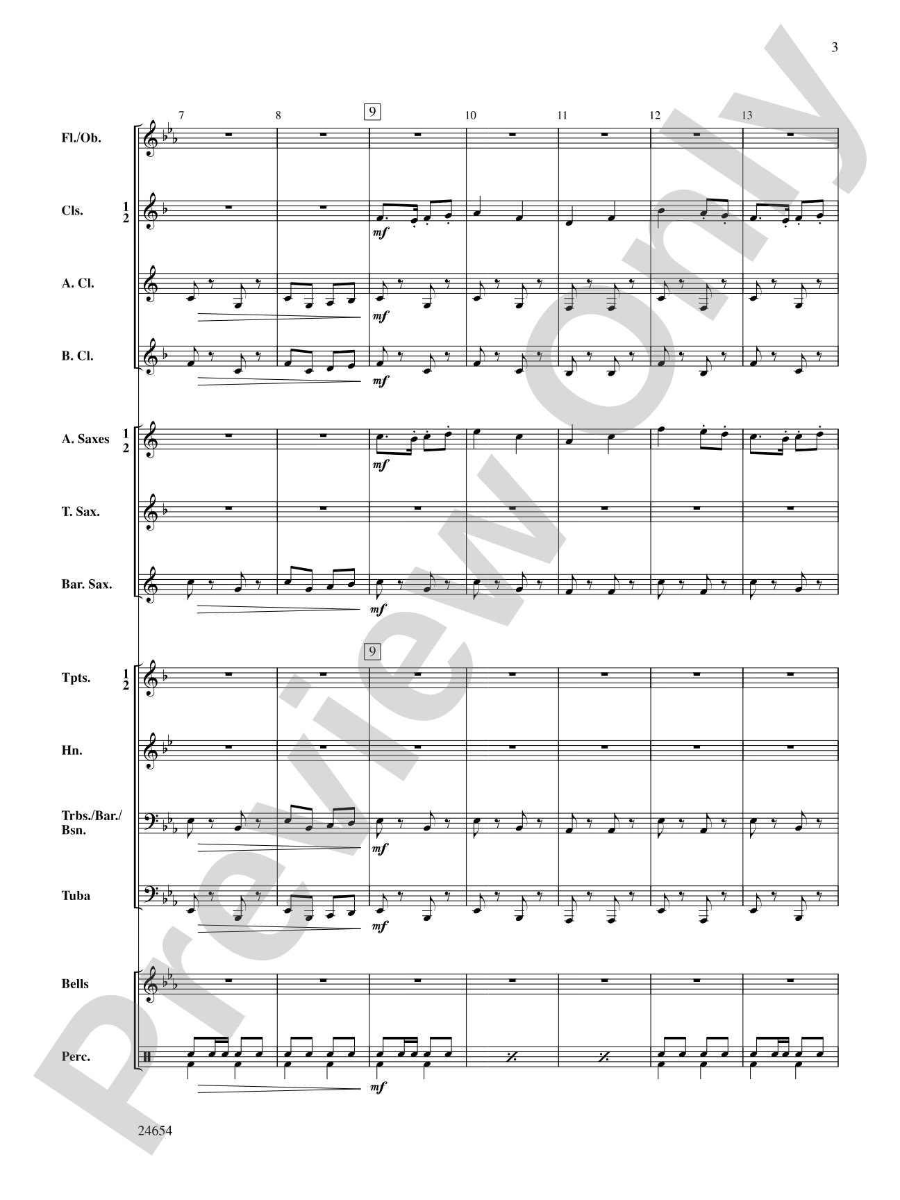 Fighting Falcon March: Concert Band Conductor Score & Parts