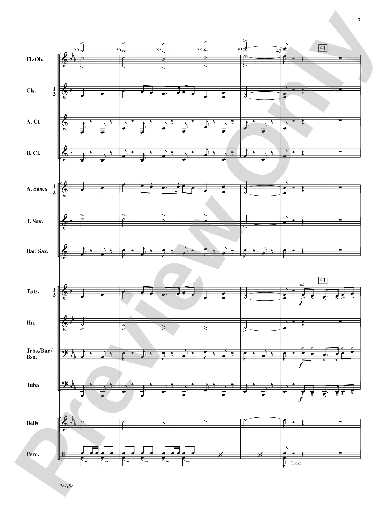 Fighting Falcon March: Concert Band Conductor Score & Parts