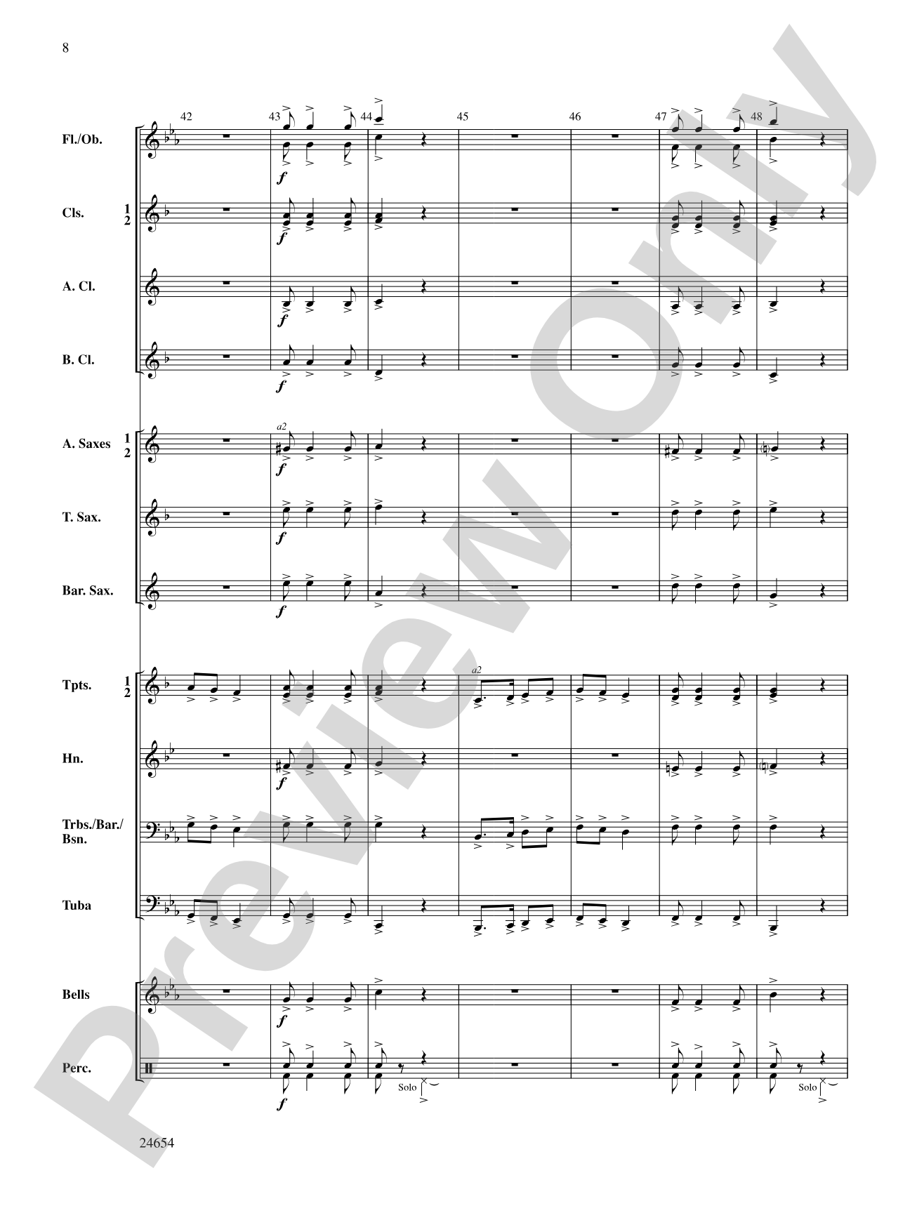 Fighting Falcon March: Concert Band Conductor Score & Parts