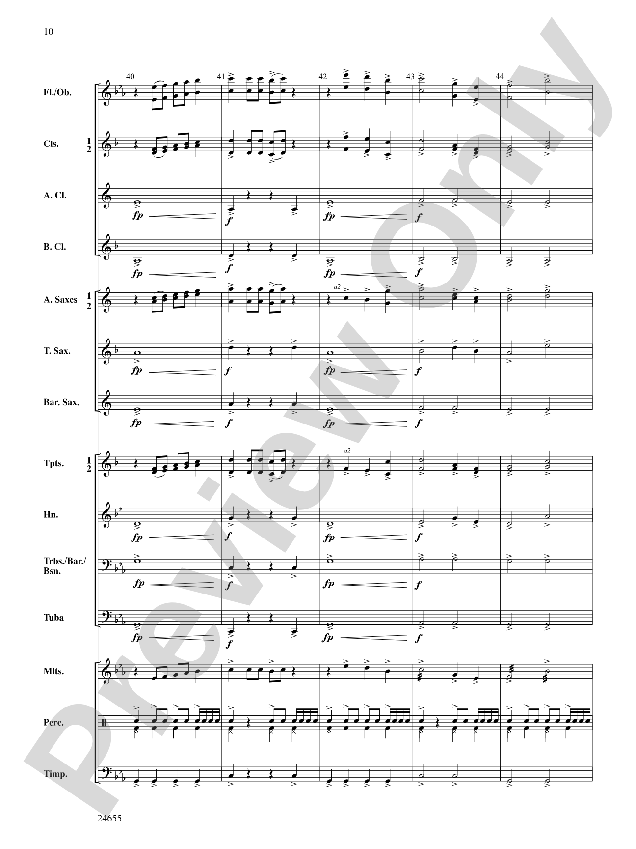 Warriors: Concert Band Conductor Score & Parts
