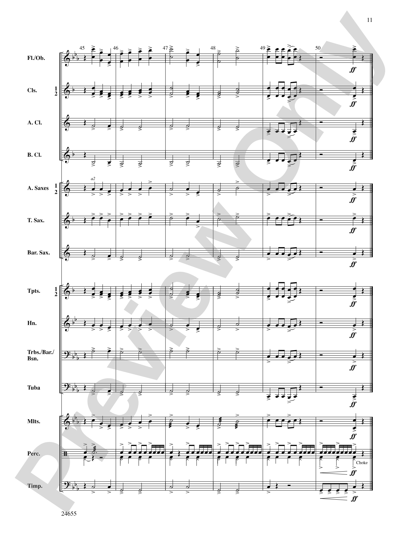 Warriors: Concert Band Conductor Score & Parts
