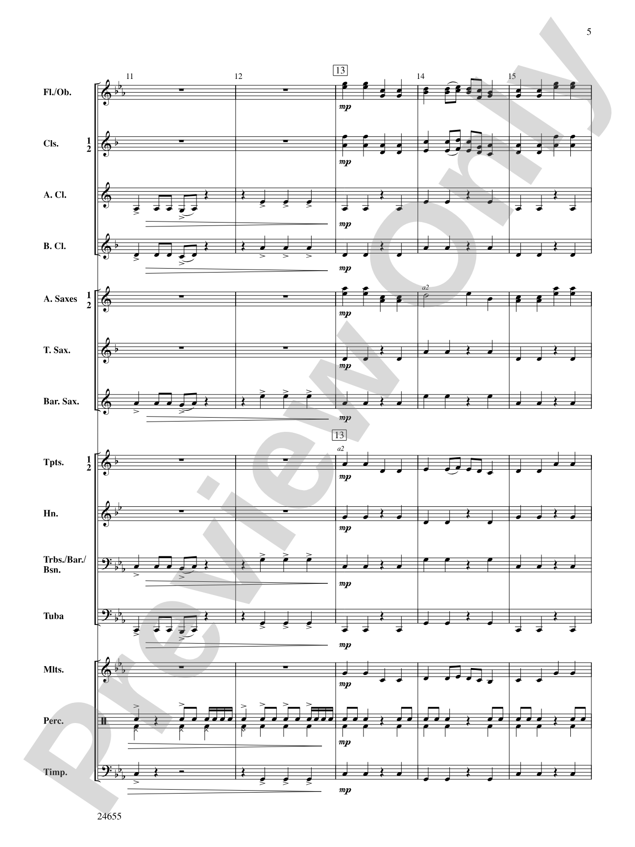 Warriors: Concert Band Conductor Score & Parts
