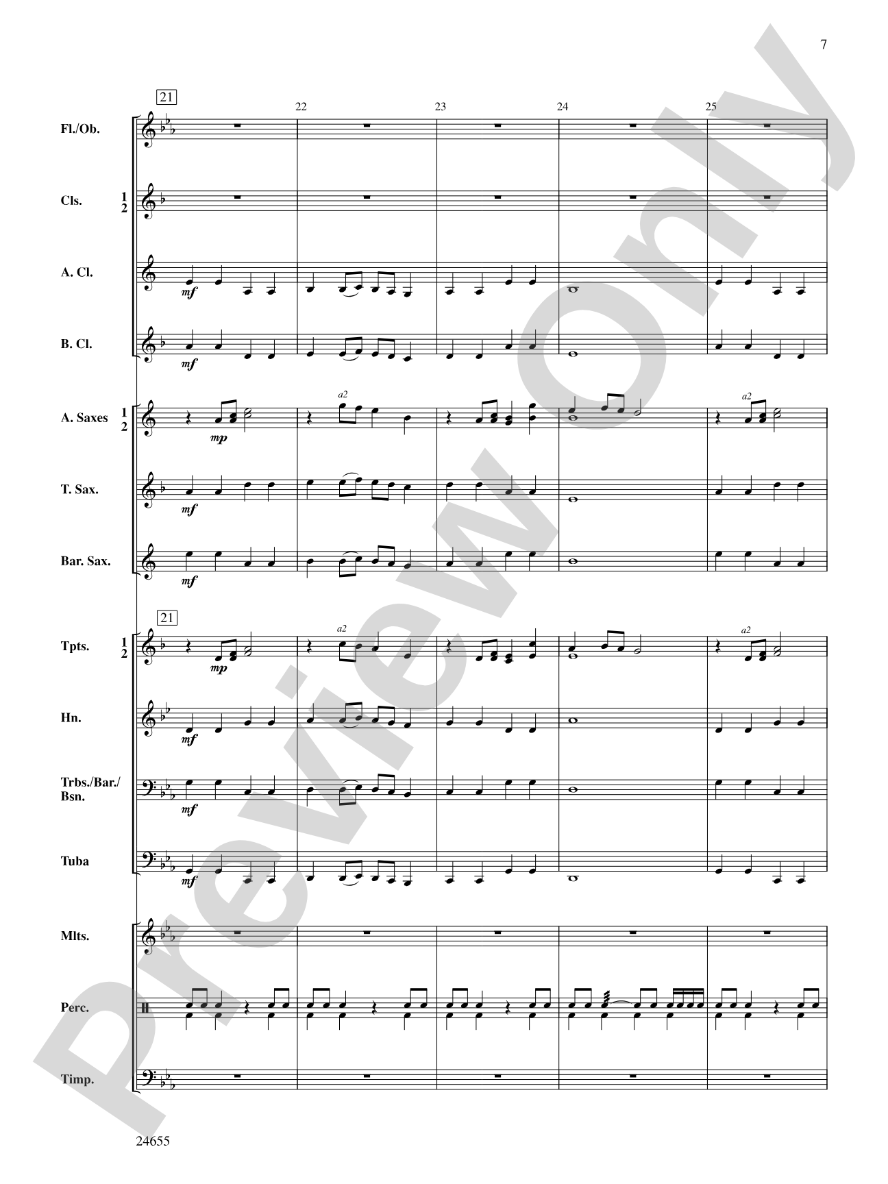 Warriors: Concert Band Conductor Score & Parts