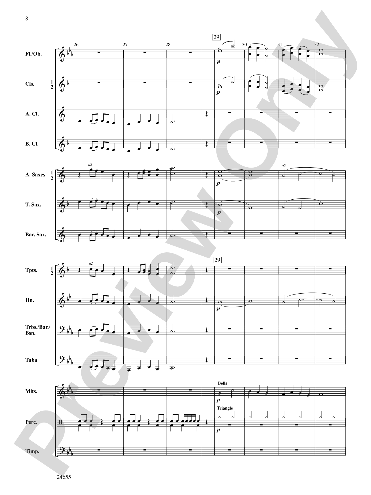 Warriors: Concert Band Conductor Score & Parts