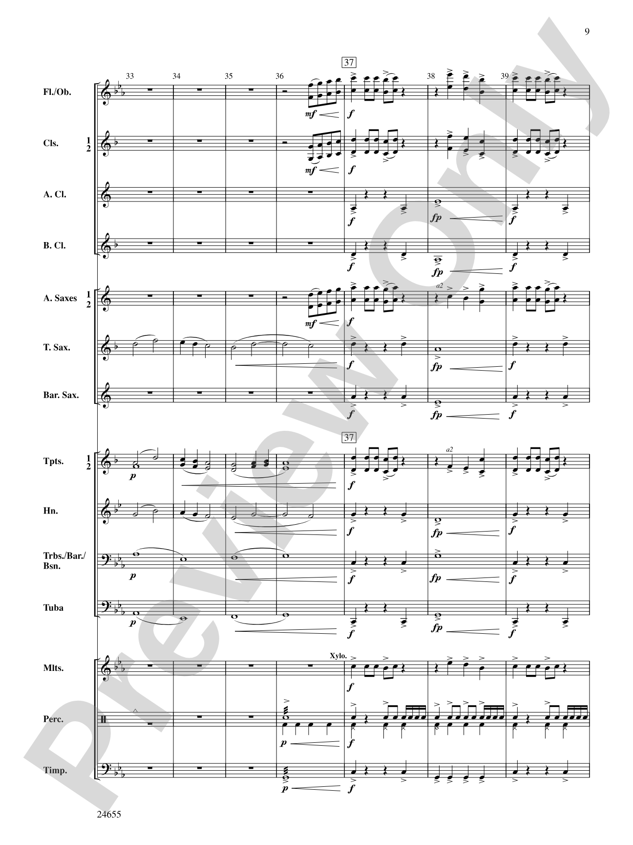 Warriors: Concert Band Conductor Score & Parts