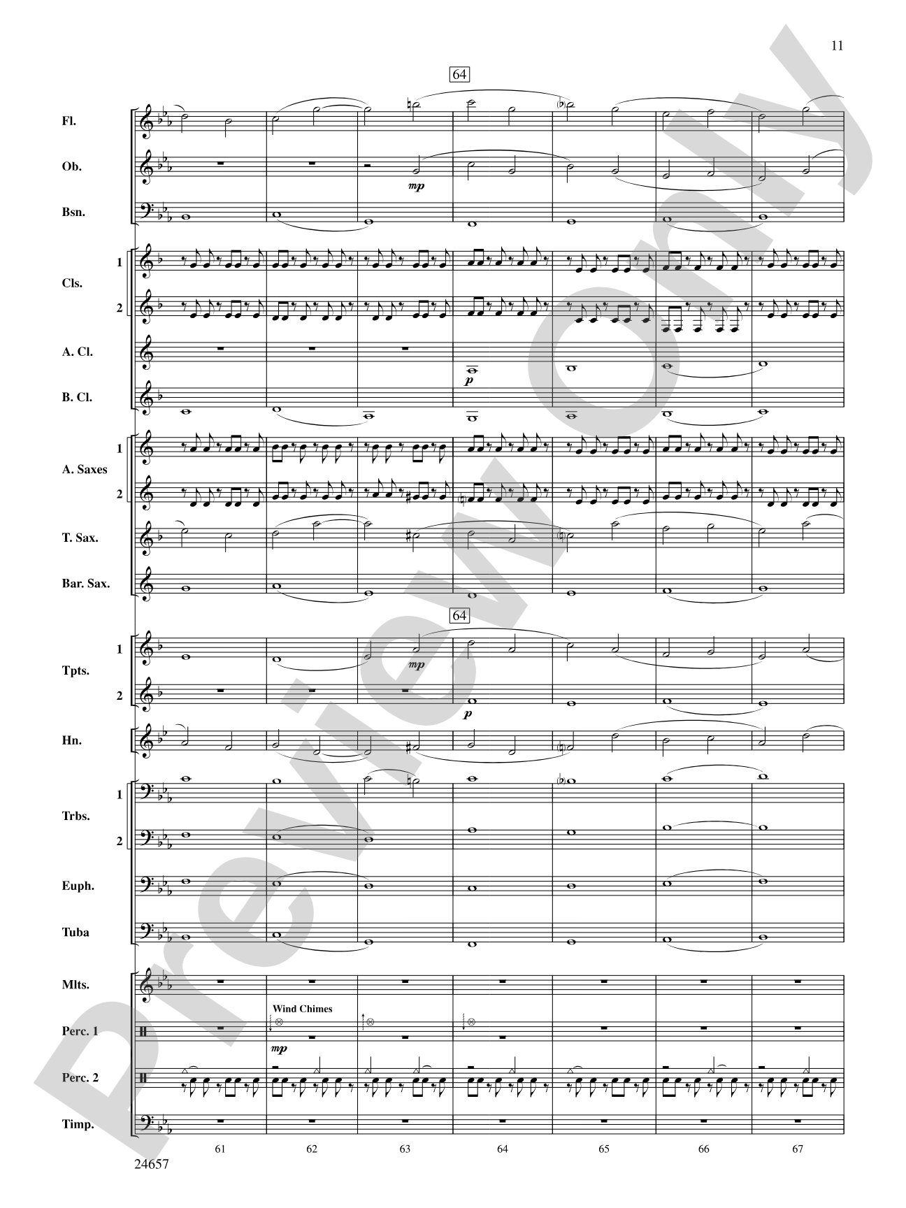 The Phantom of Dark Hollow: Concert Band Conductor Score & Parts