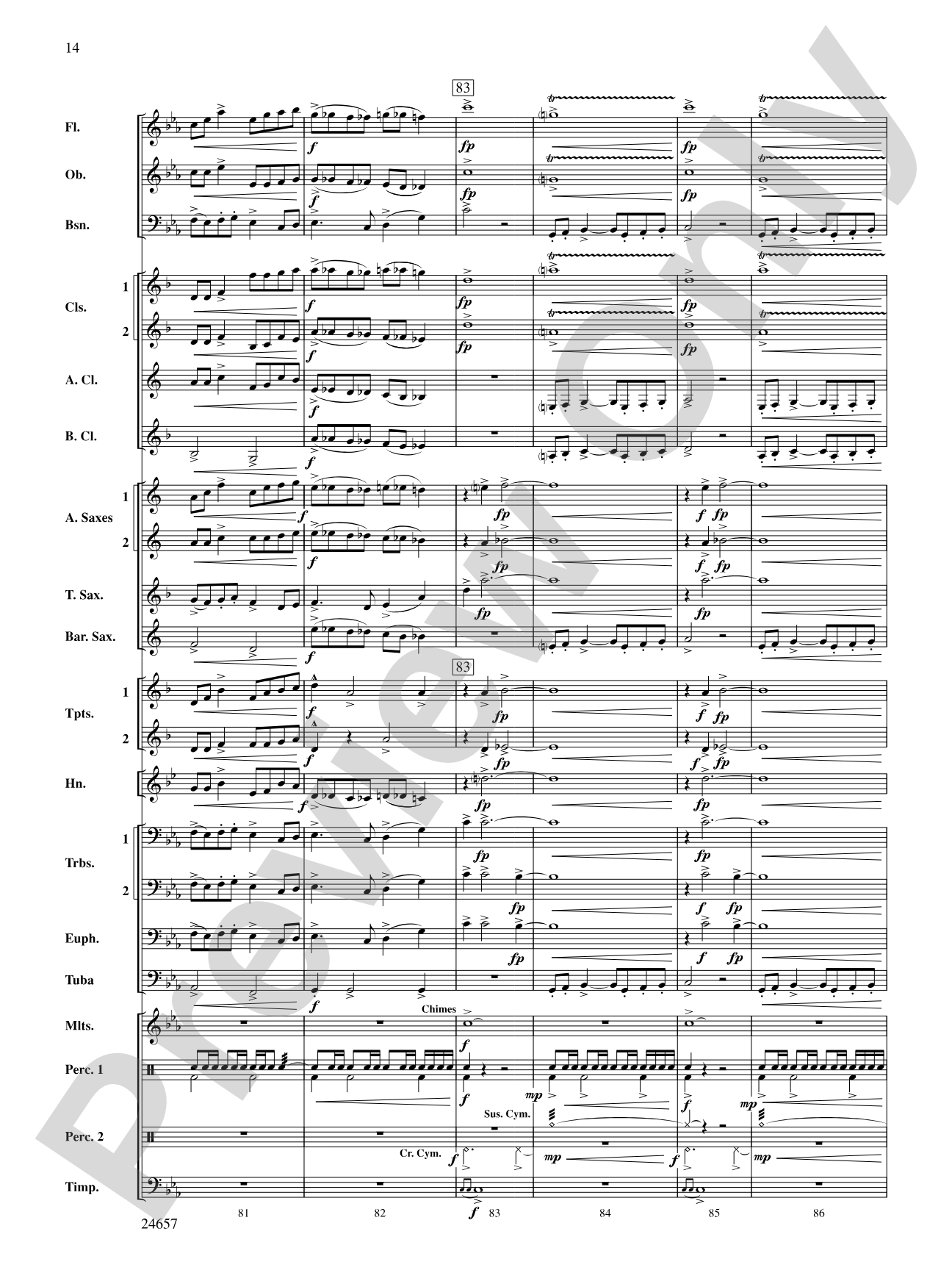 The Phantom of Dark Hollow: Concert Band Conductor Score & Parts