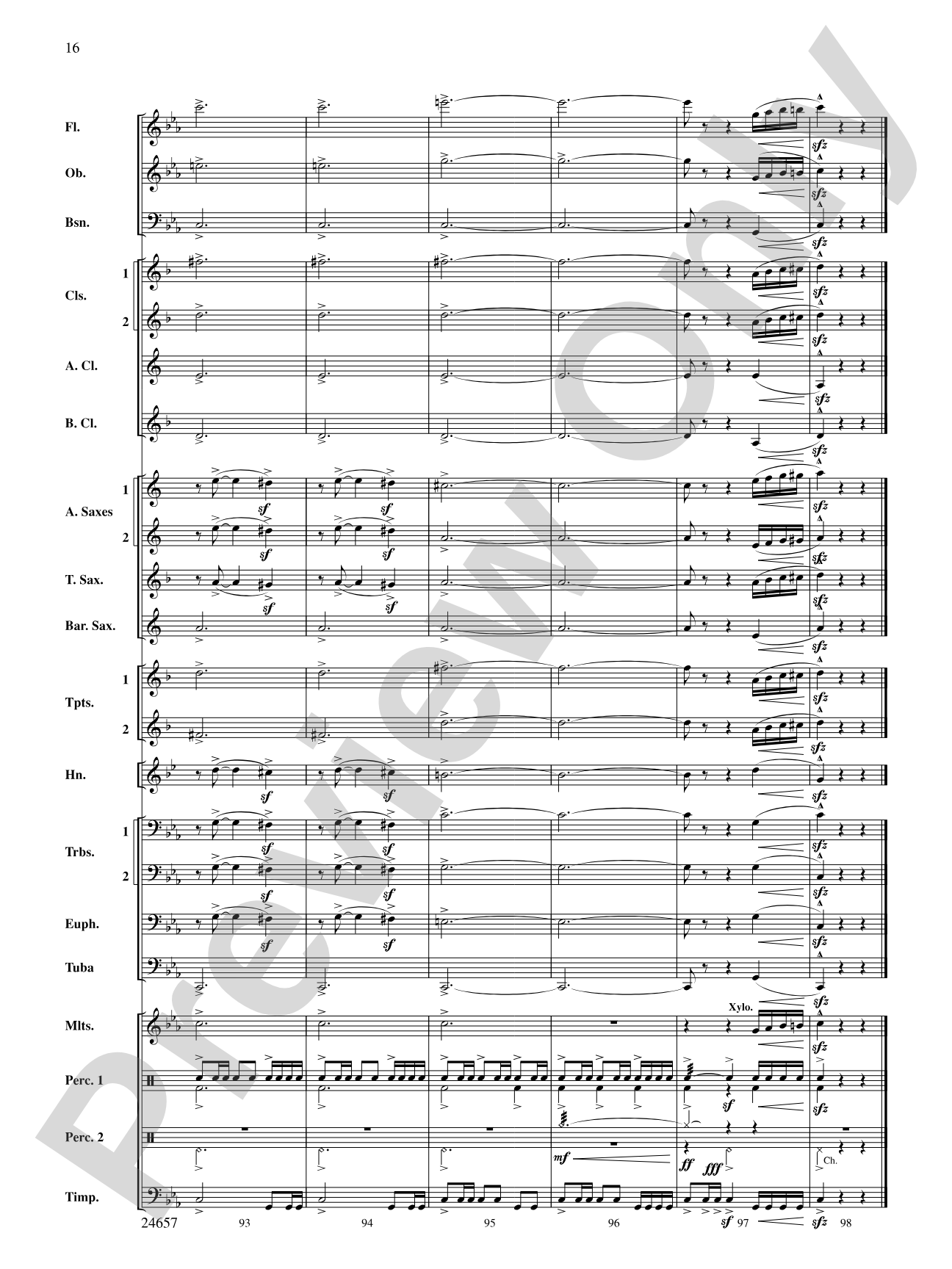 The Phantom of Dark Hollow: Concert Band Conductor Score & Parts