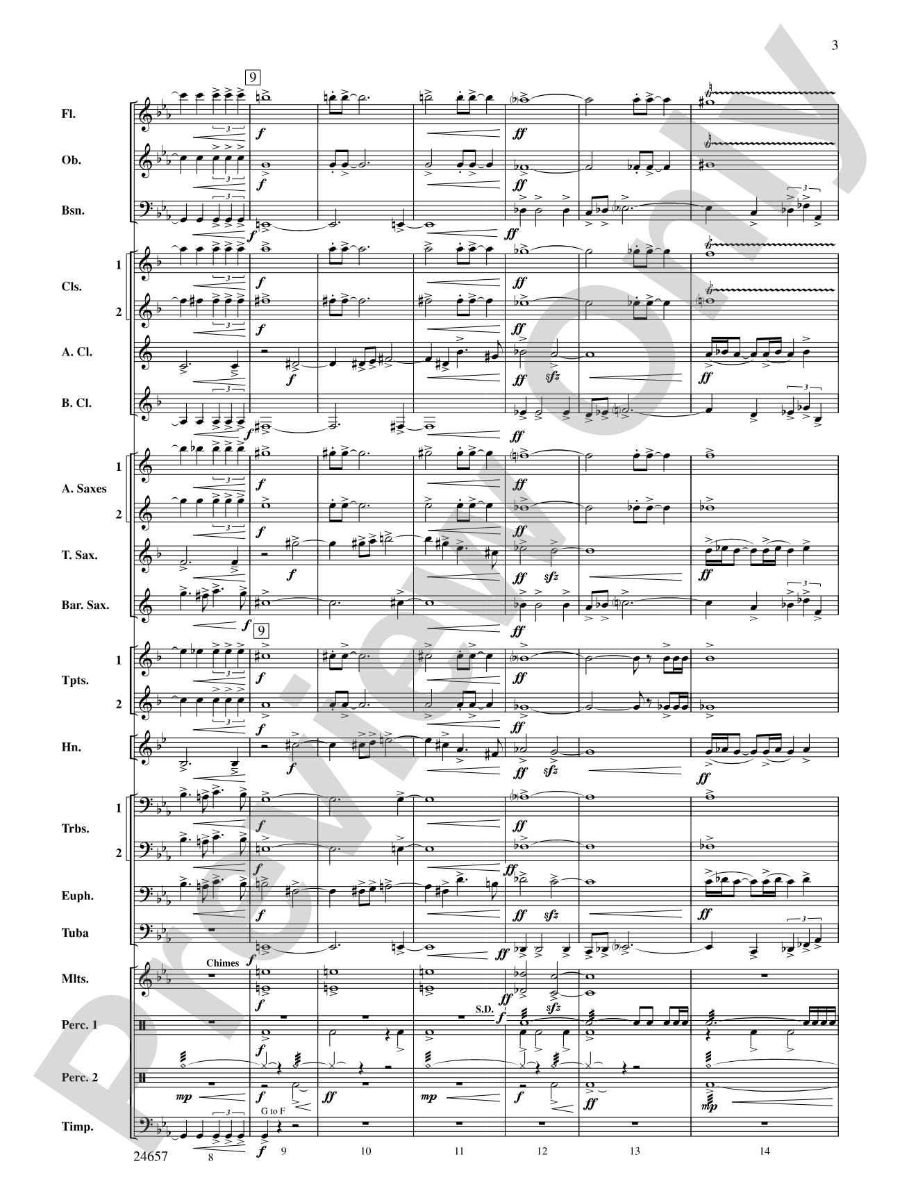 The Phantom of Dark Hollow: Concert Band Conductor Score & Parts