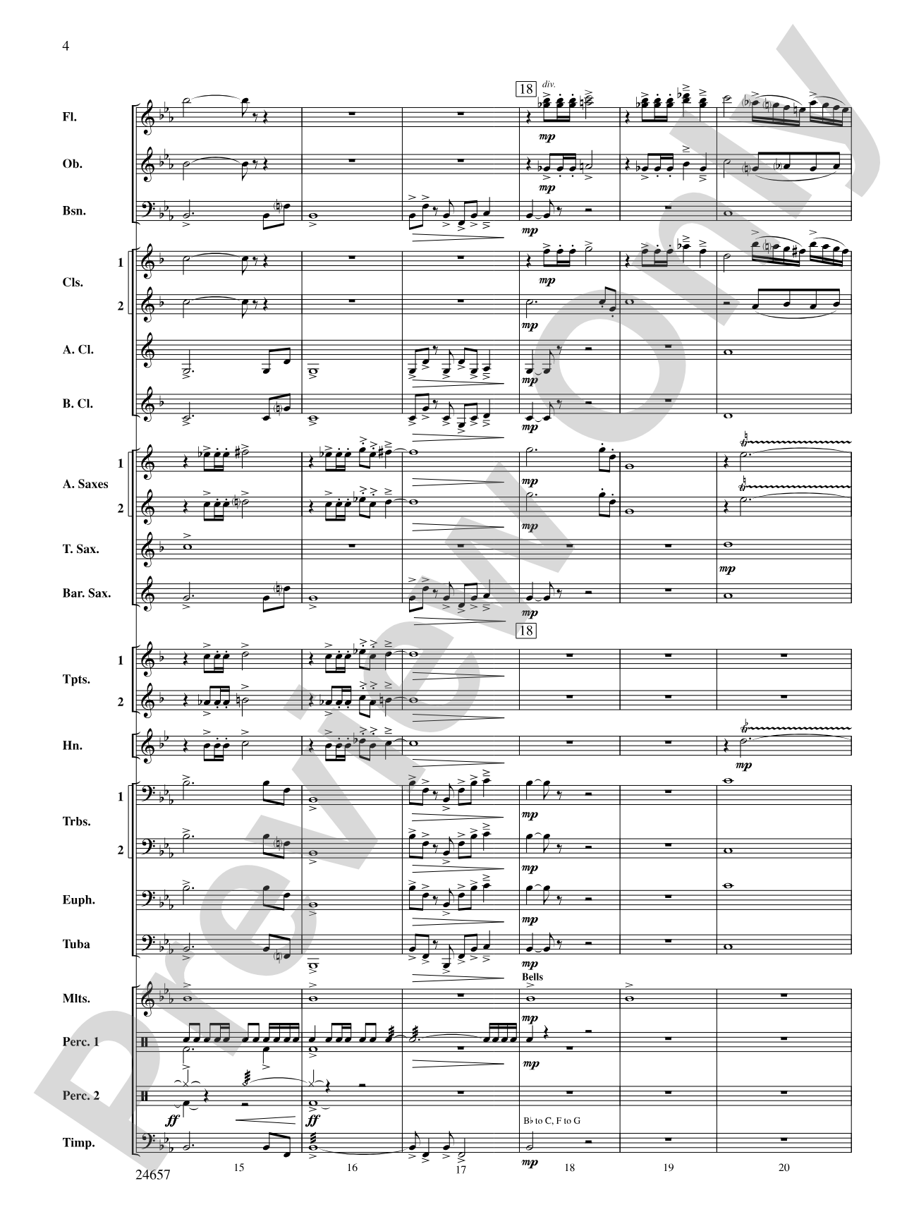 The Phantom of Dark Hollow: Concert Band Conductor Score & Parts