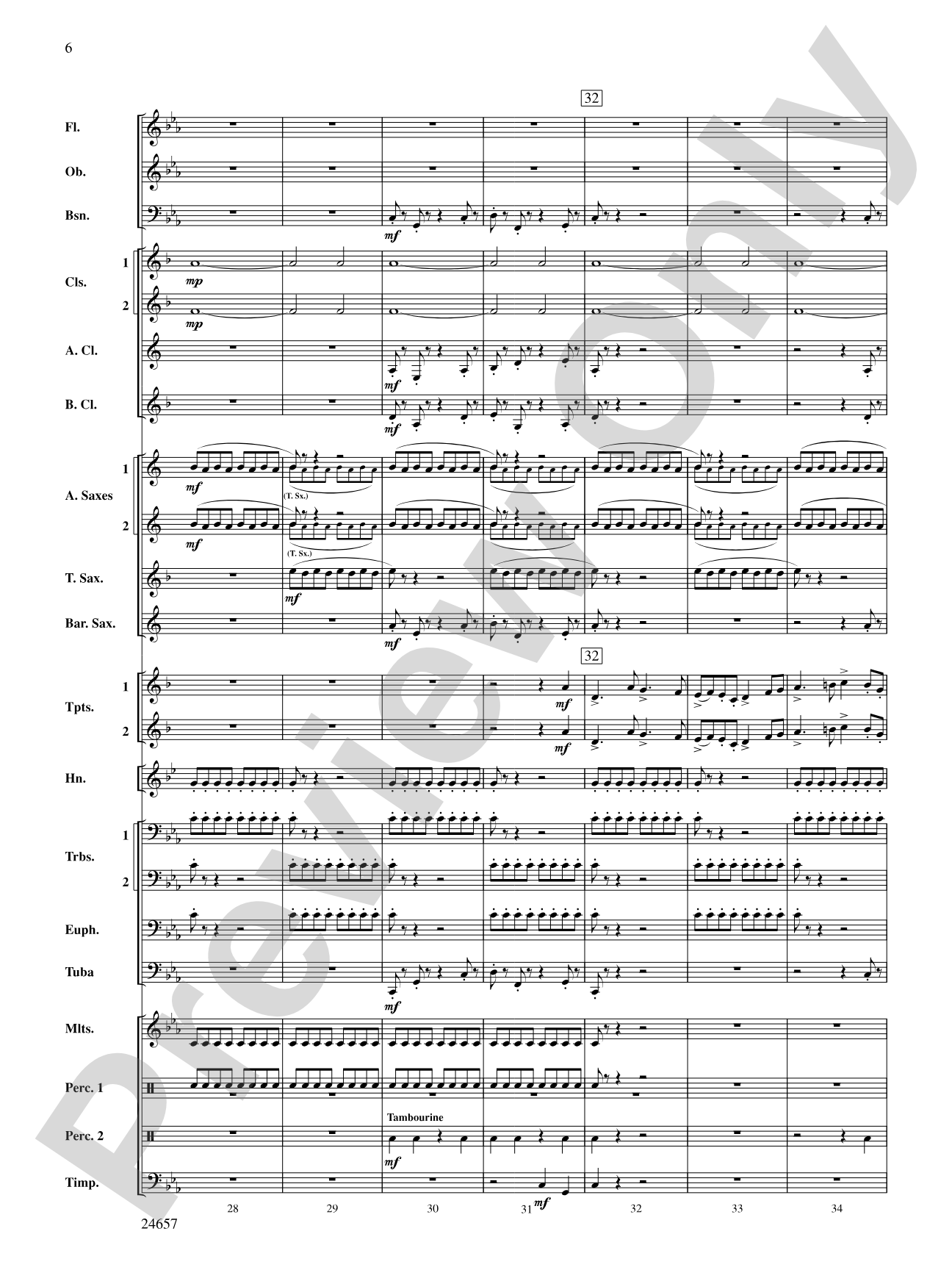The Phantom of Dark Hollow: Concert Band Conductor Score & Parts