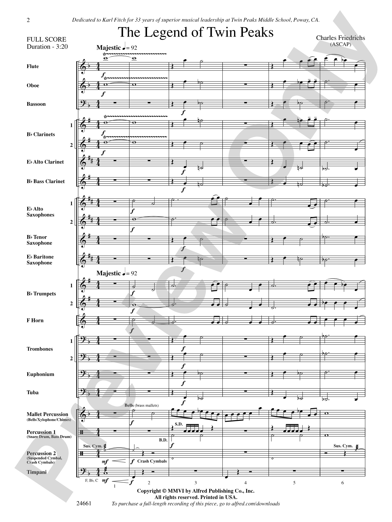 The Legend of Twin Peaks: Score