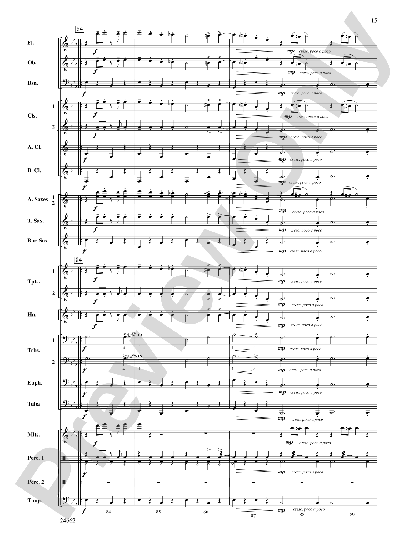 Timber City Trilogy: Concert Band Conductor Score & Parts