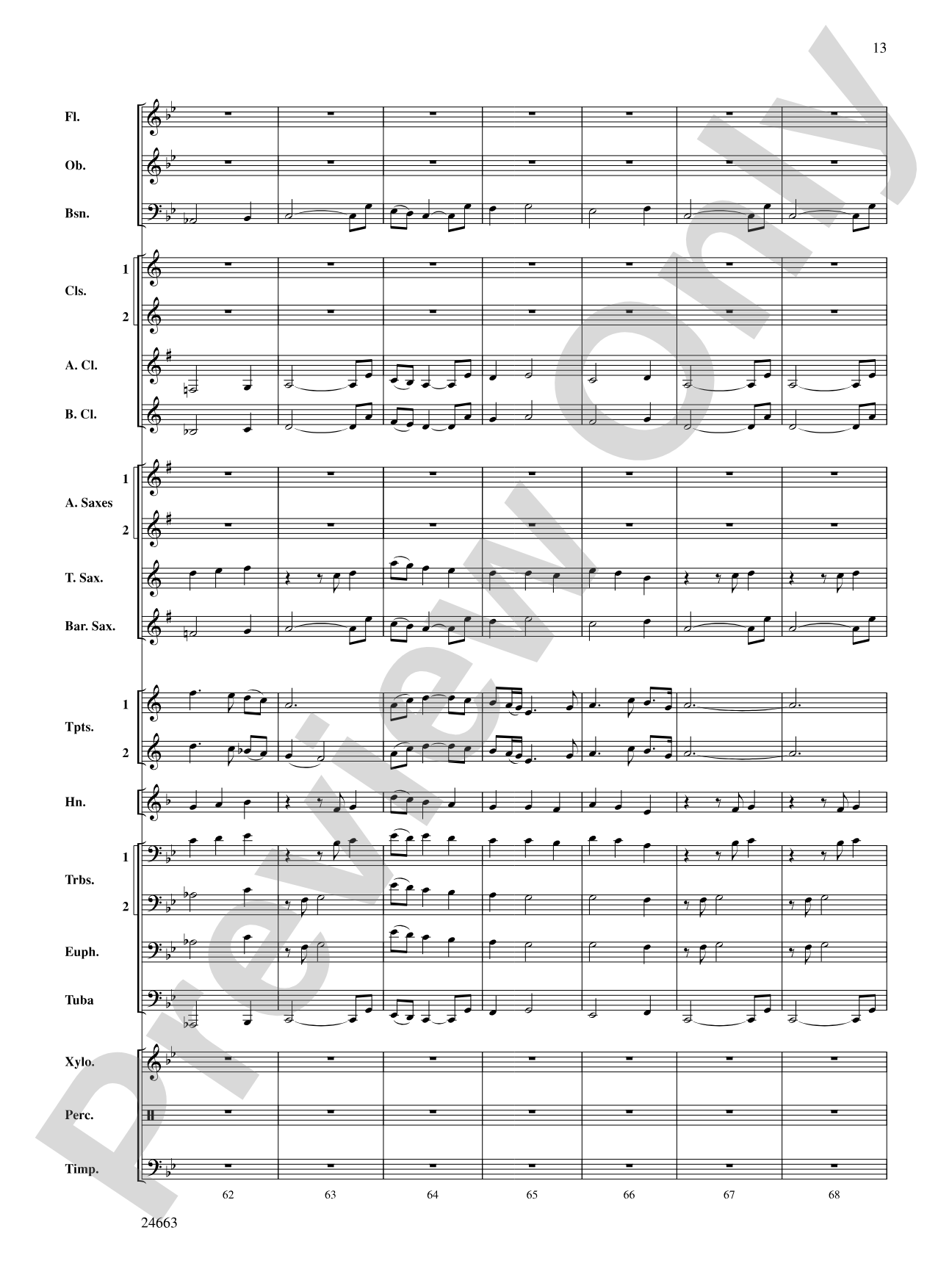 Chino Hills: Concert Band Conductor Score & Parts