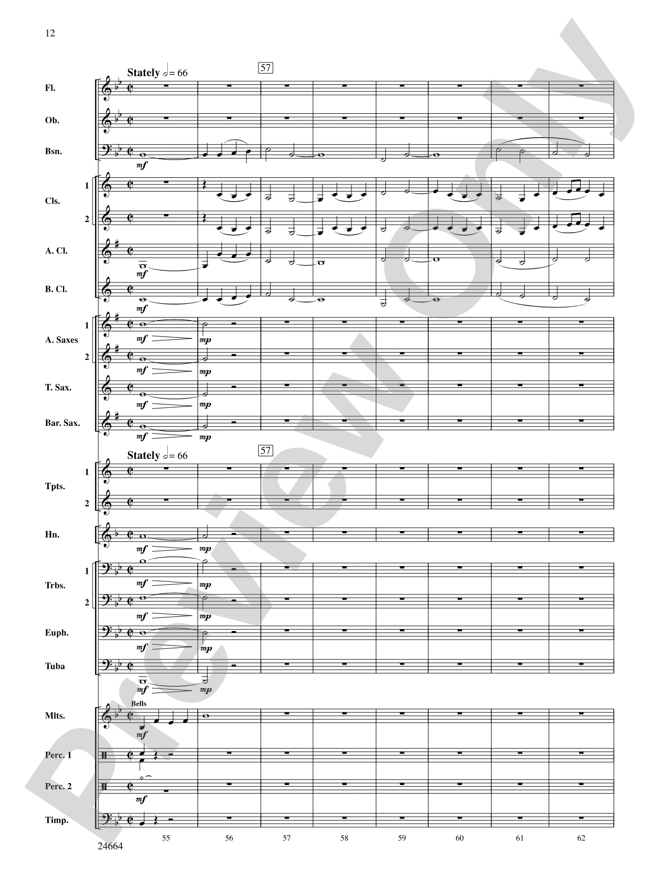 Glacier Bay: Concert Band Conductor Score & Parts