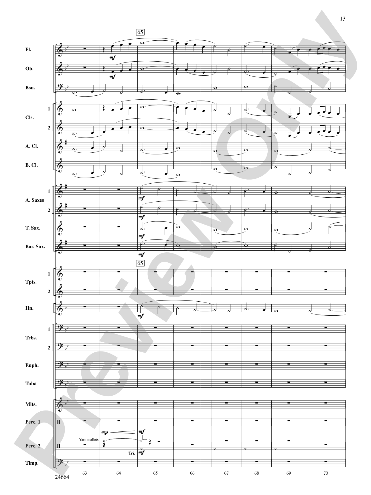 Glacier Bay: Concert Band Conductor Score & Parts