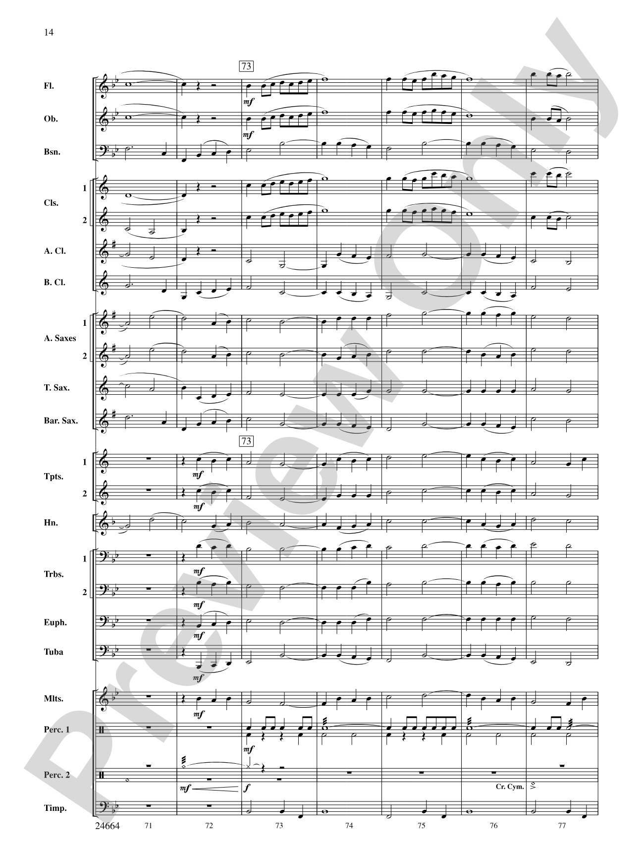 Glacier Bay: Concert Band Conductor Score & Parts