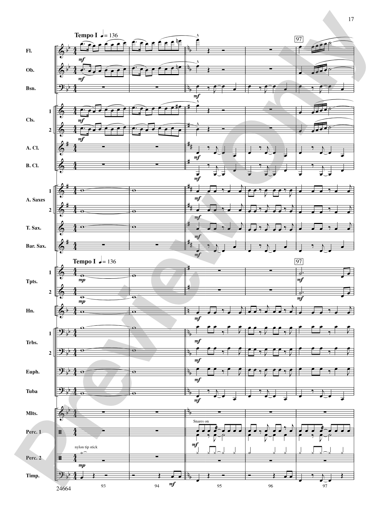 Glacier Bay: Concert Band Conductor Score & Parts