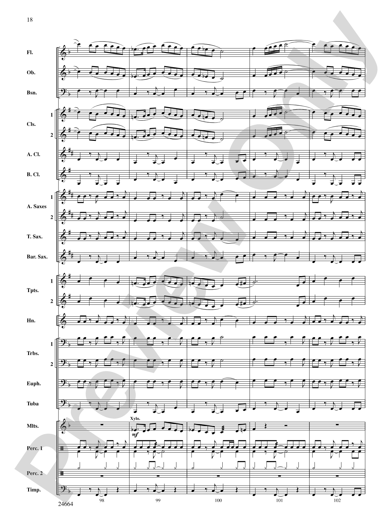 Glacier Bay: Concert Band Conductor Score & Parts