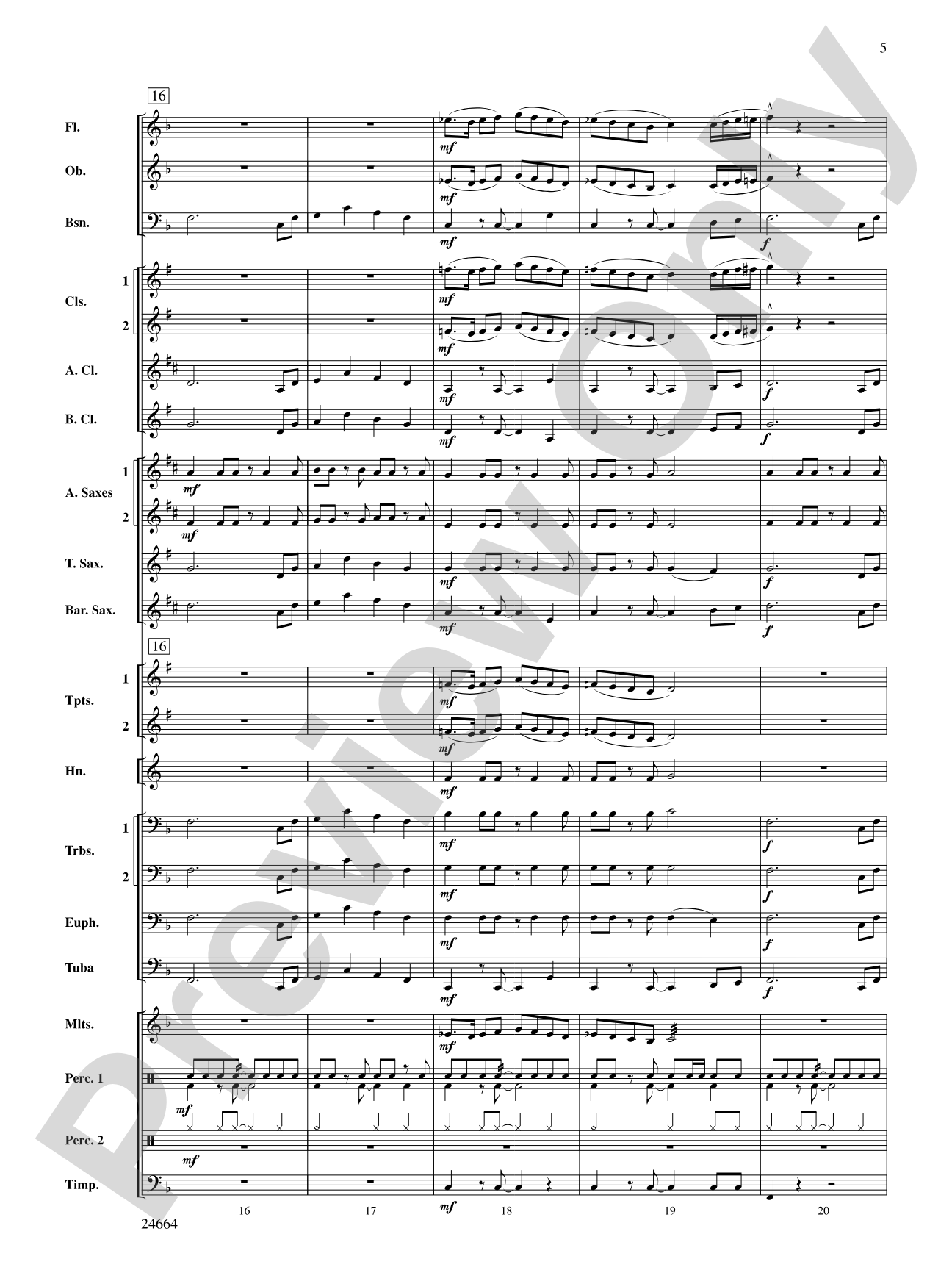 Glacier Bay: Concert Band Conductor Score & Parts