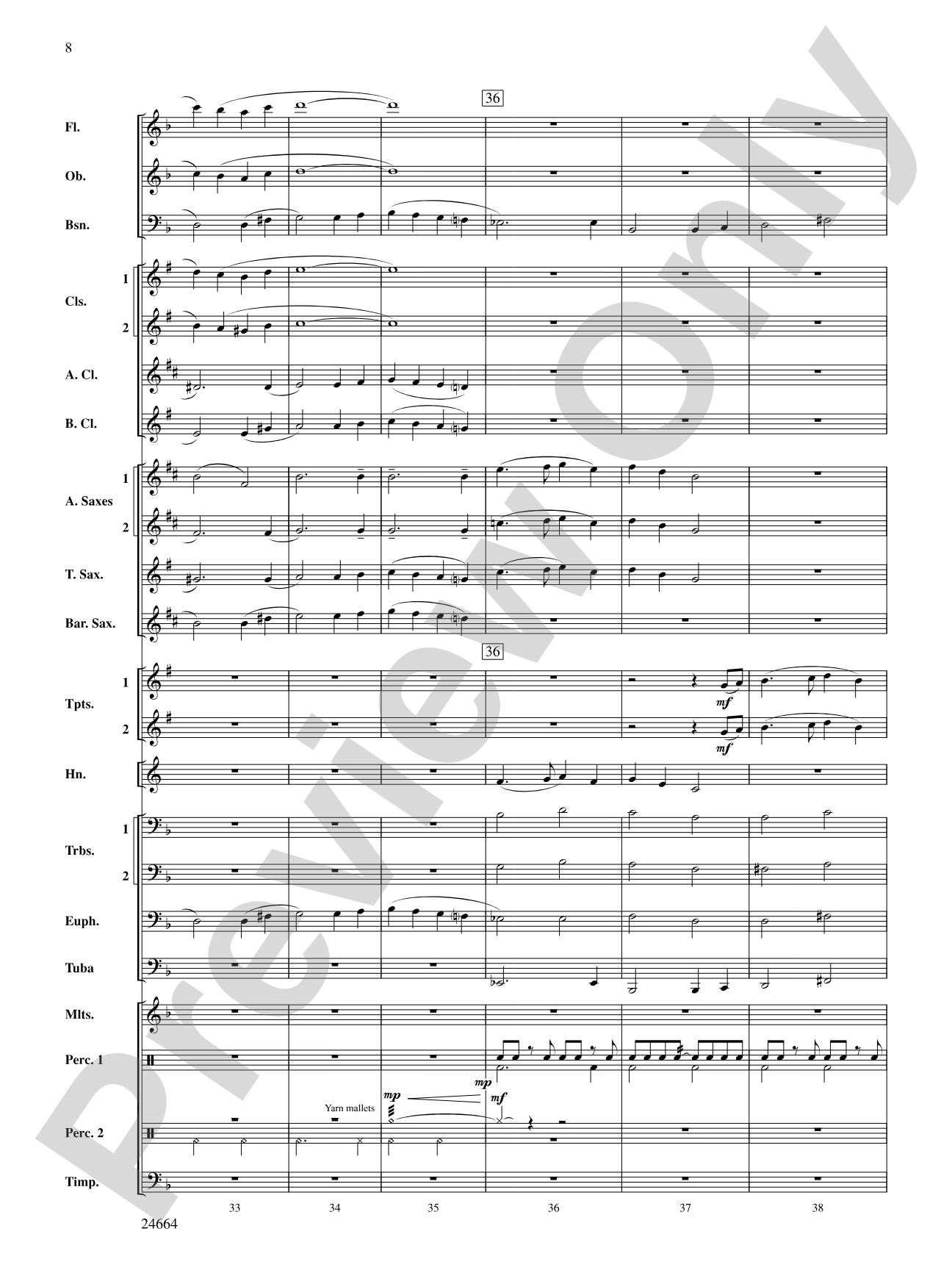 Glacier Bay: Concert Band Conductor Score & Parts